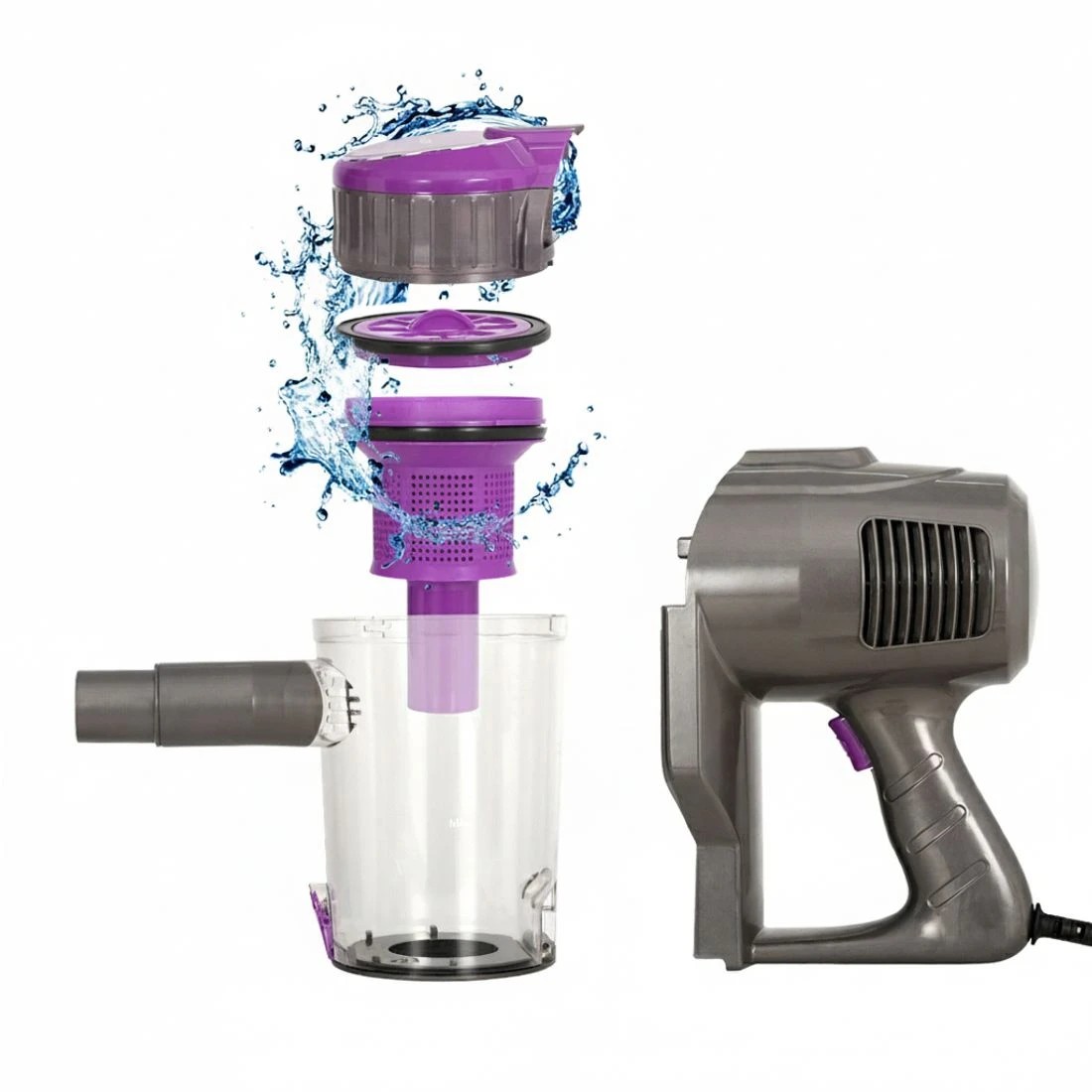 5 Devanti Stick Vacuum Cleaner Bagless Corded 500W Purple - Purple, 5 of 6