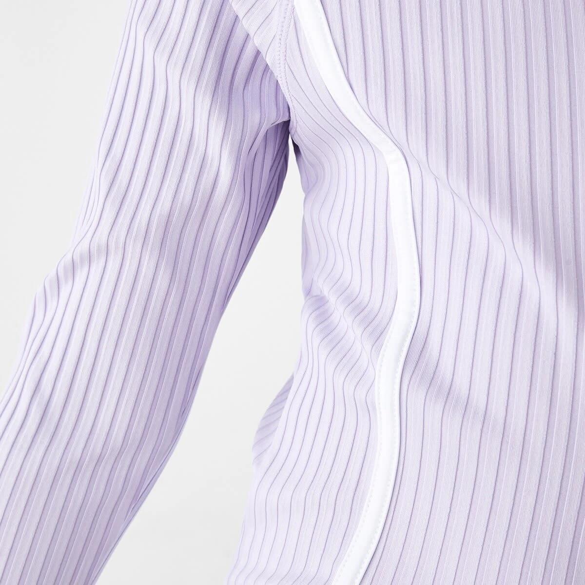 4 Long Sleeve One Piece With Contrast Bind PASTEL LILAC, 4 of 8