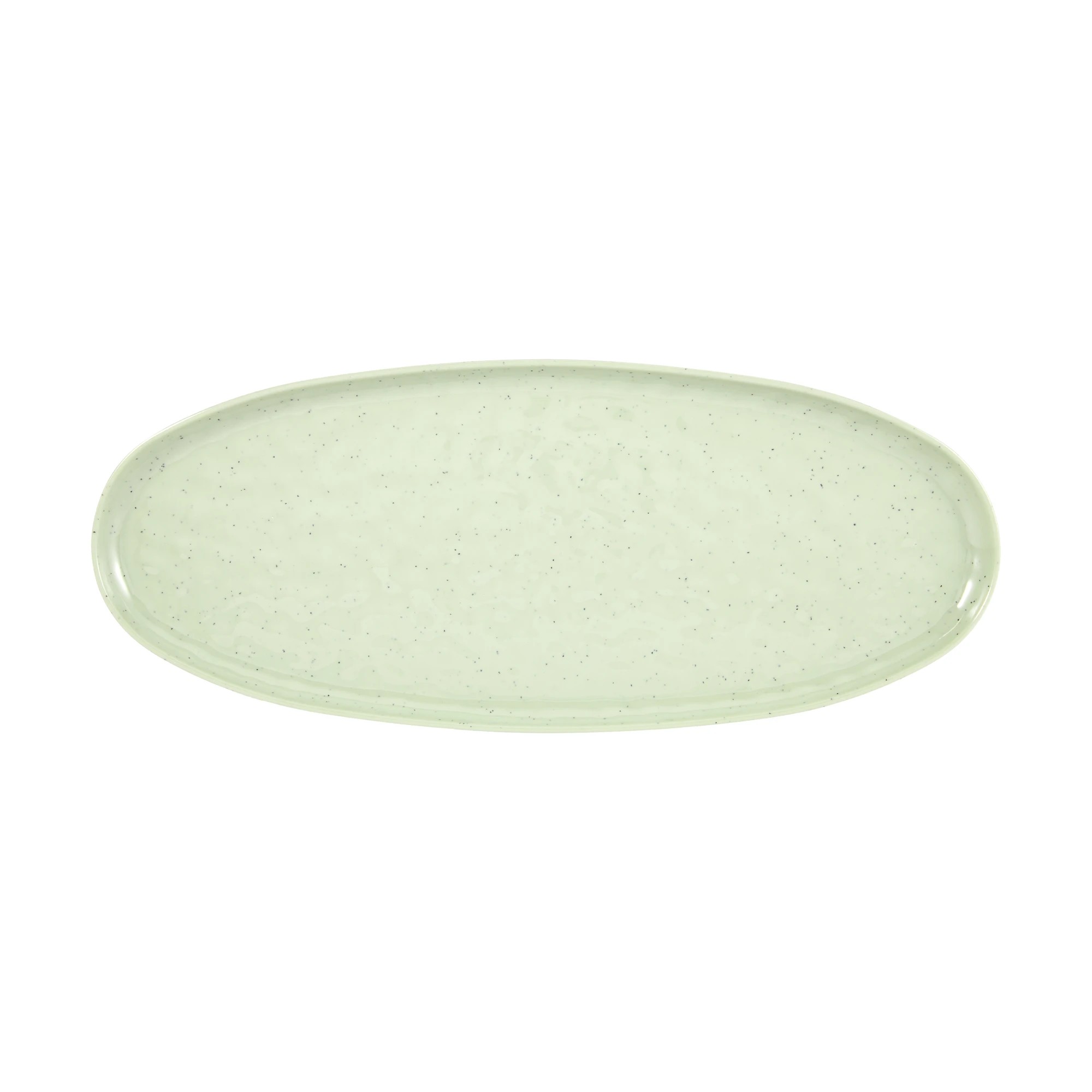 3 Green Glazed Look Platter, 3 of 4