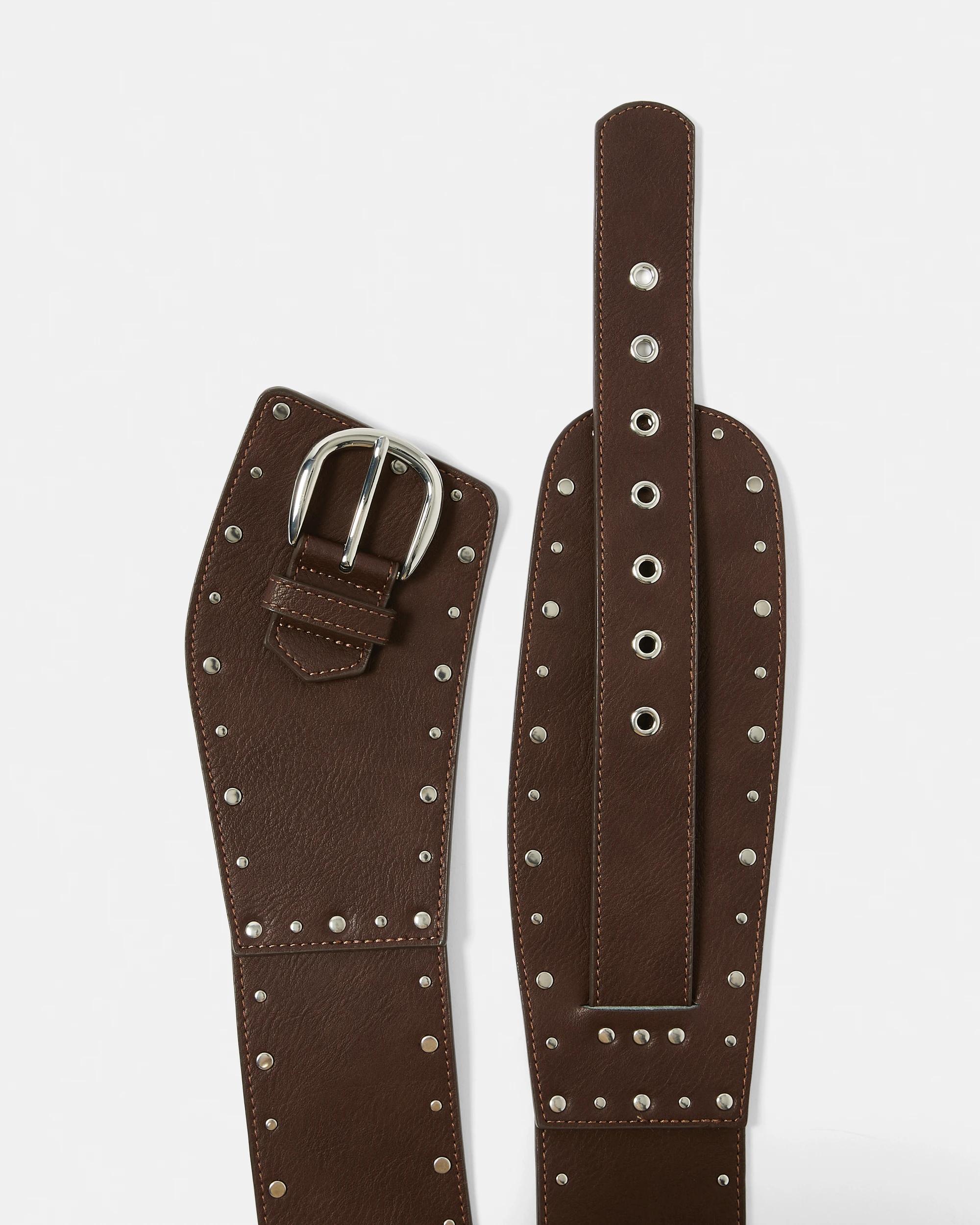 2 Wide Hard Belt Choc Plum, 2 of 4