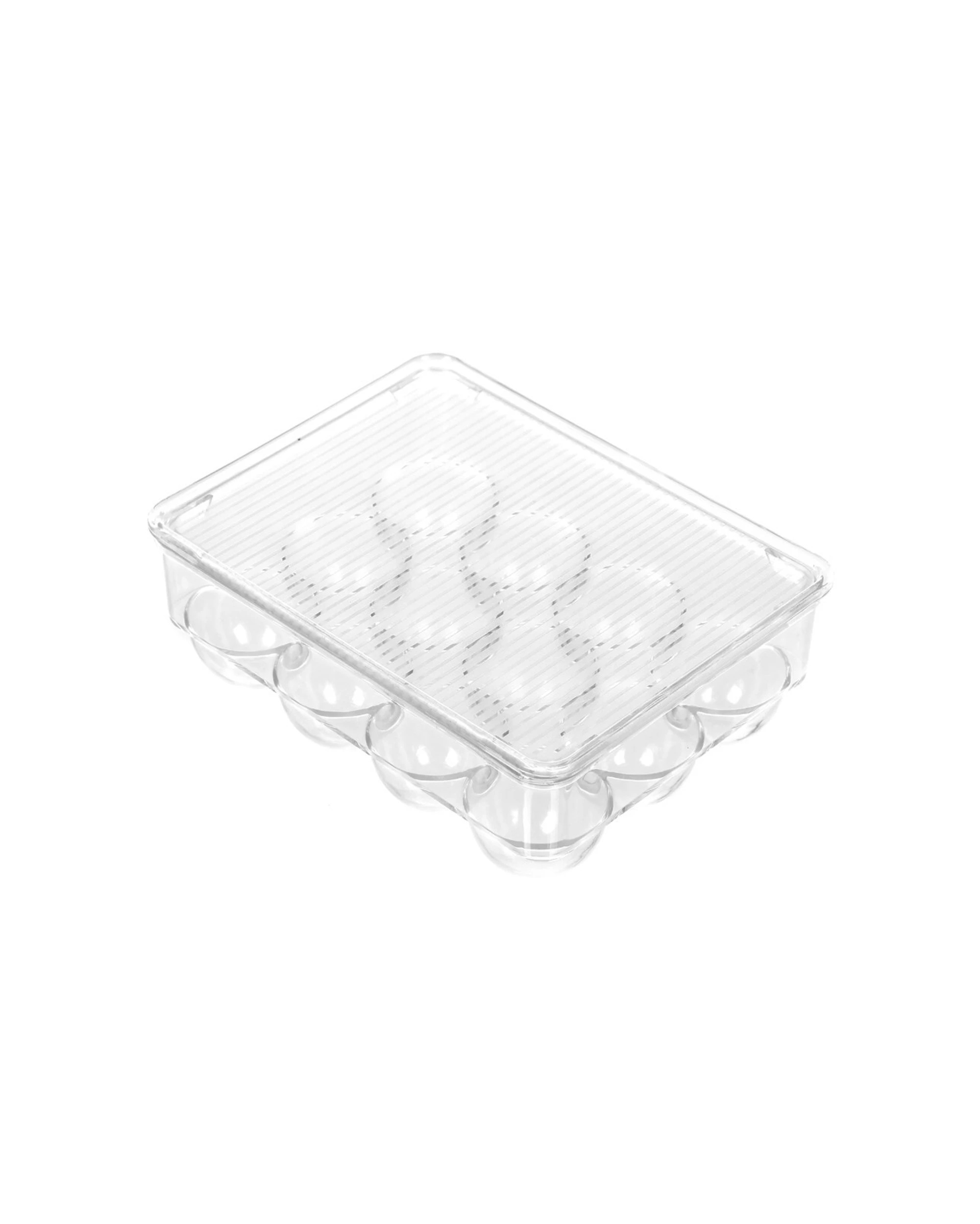 3 Boxsweden 2pc Crystal 12 Egg Storage Container Refrigerator Safe - Clear, 3 of 4