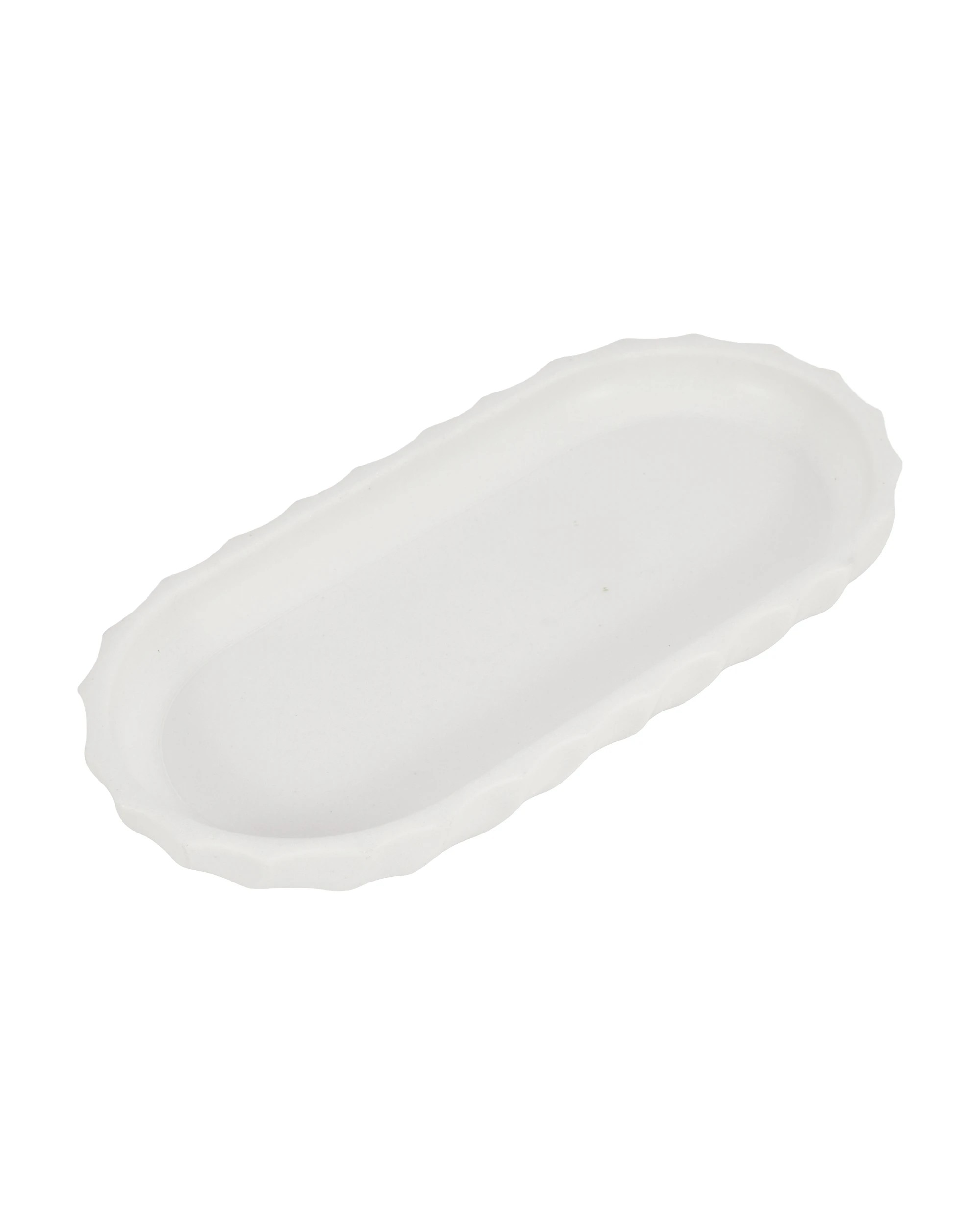 1 White Textured Tray, 1 of 4