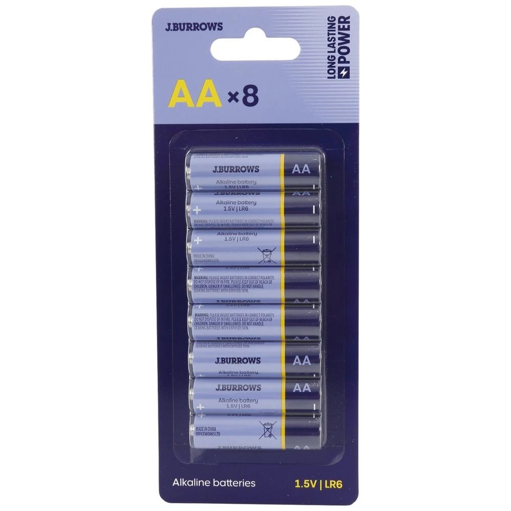 1 J.Burrows AA Batteries 8 Pack, 1 of 6