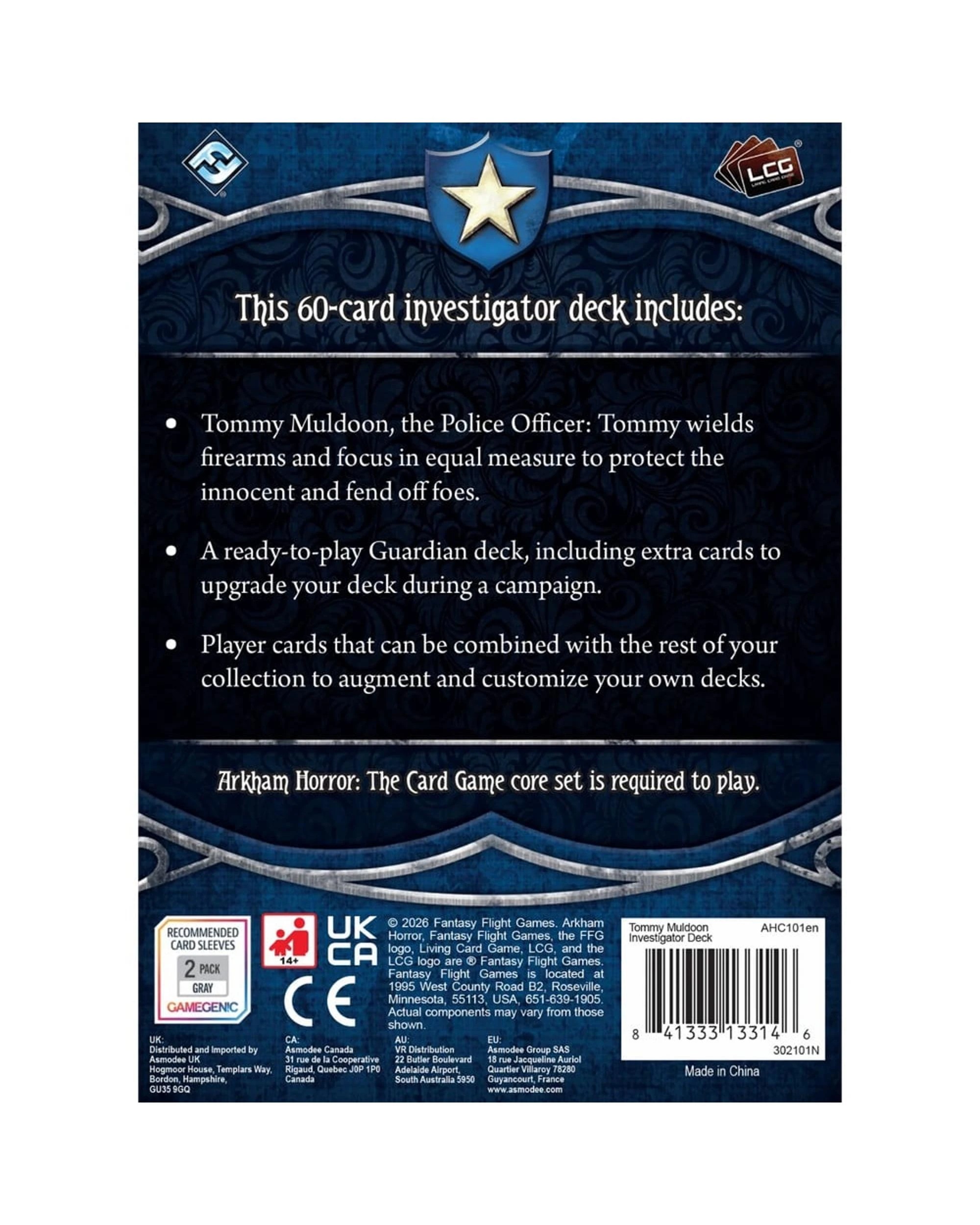 2 Arkham Horror: The Card Game Tommy Muldoon Investigator Deck, 2 of 4