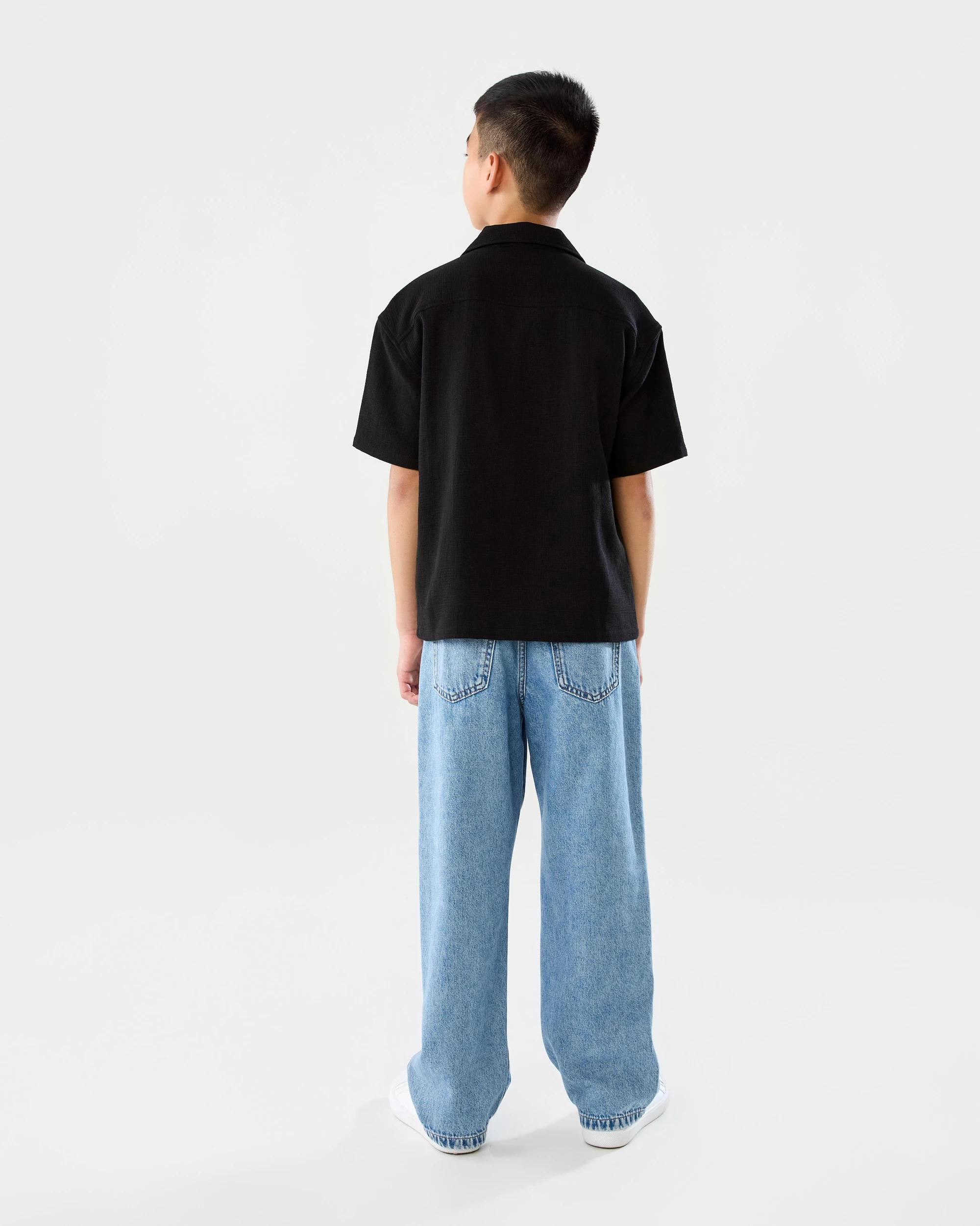 9 Short Sleeve Knit Shirt Black, 9 of 9