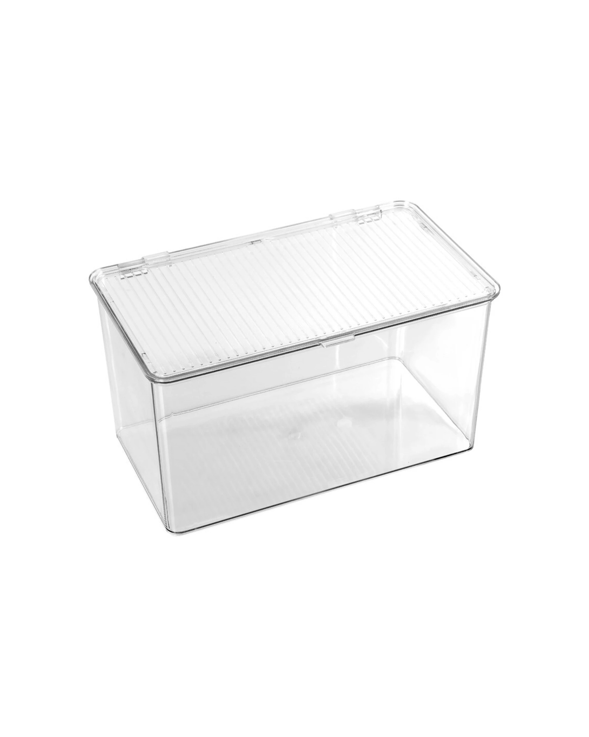 2 Boxsweden Crystal 5l Hinged Container 27.5cm Home Storage Box With Lid Included
 - Clear, 2 of 8