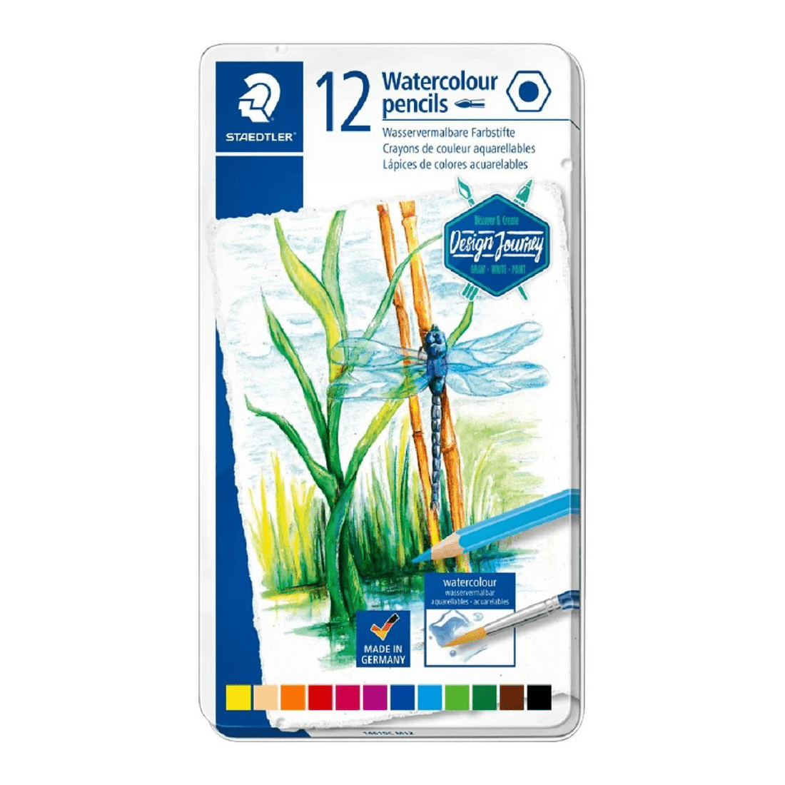 1 Staedtler Watercolour Pencils 12 Pack, 1 of 3