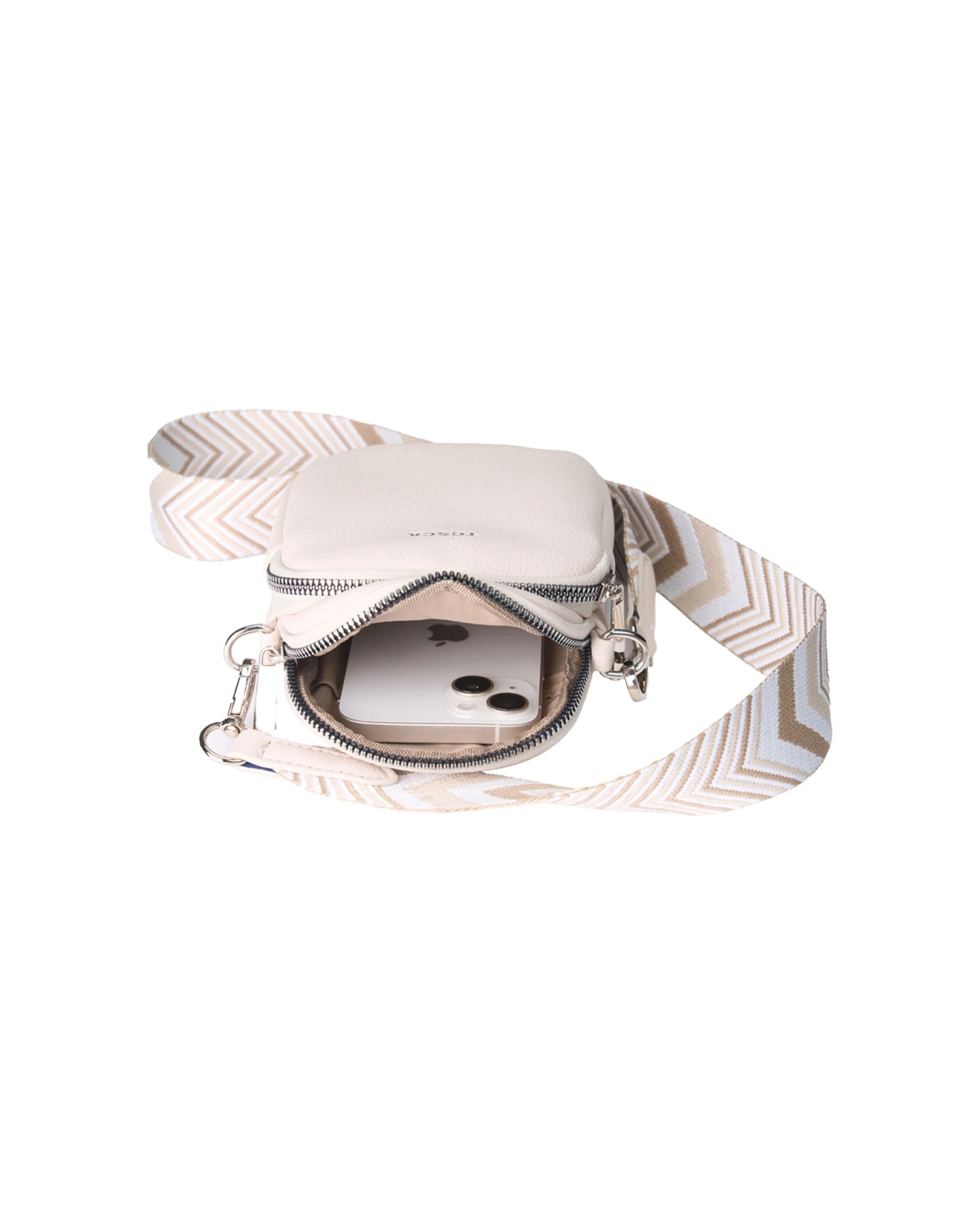 3 Tosca Crossbody Mini Utility Phone Bag - White, 3 of 3