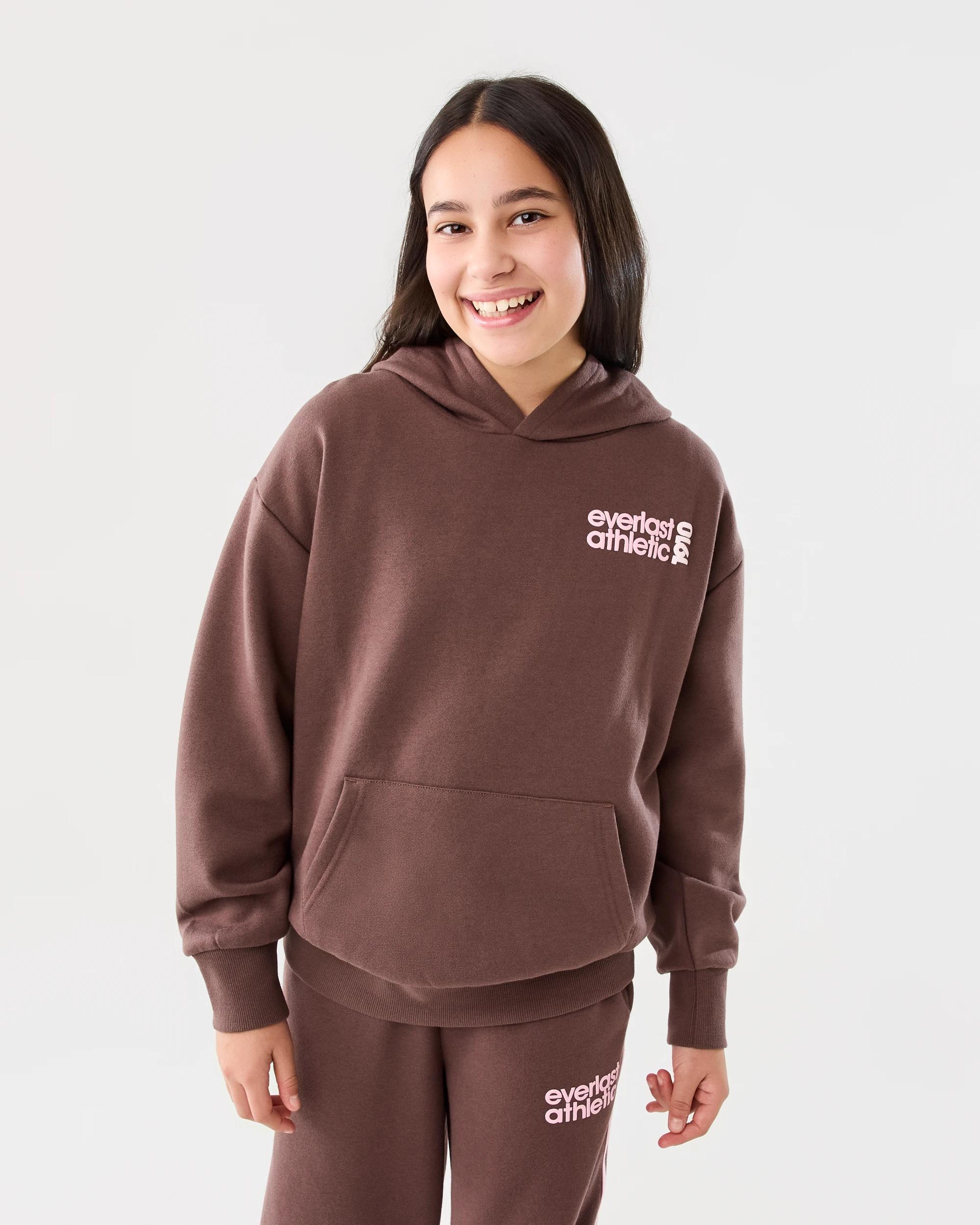 1 Everlast Kids Core Hoodie Ever Choc, 1 of 9