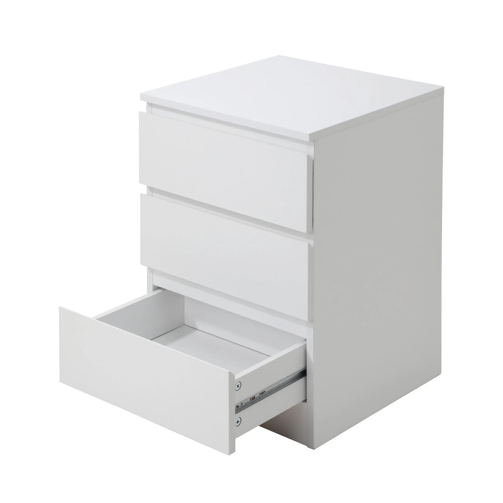 7 Oikiture Bedside Tables Set of 2 Side Table Storage Cabinet Nightstand - White, 7 of 9