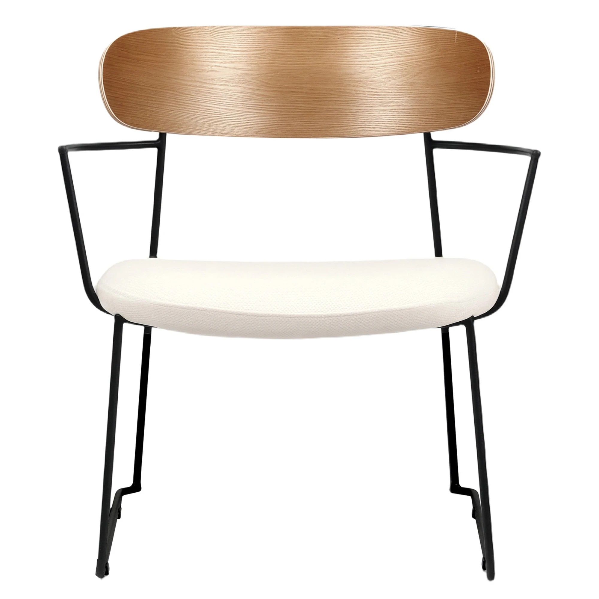 2 Levede Dining Chair Padded Armchair Soft Upholstered Metal Leg with Arms, 2 of 9