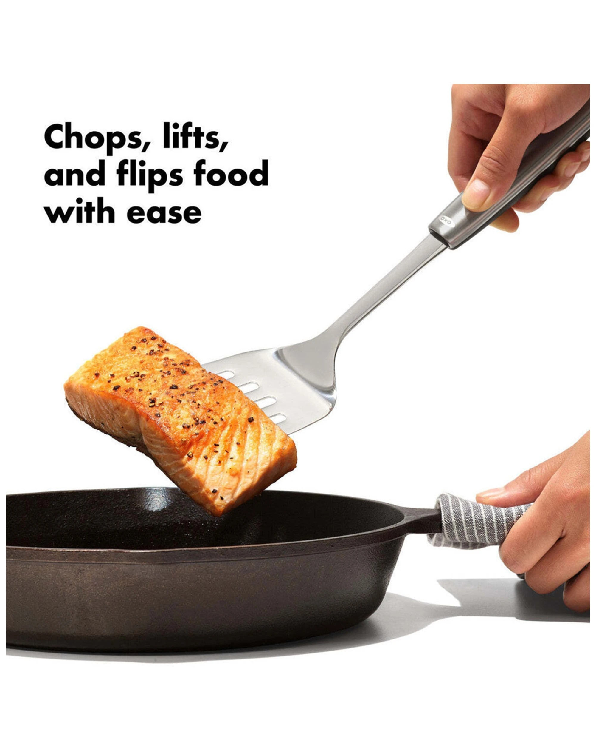 5 Oxo Stainless Steel Cooking Turner Non-slip Ergonomic Handle Dishwasher Safe - Silver, 5 of 6