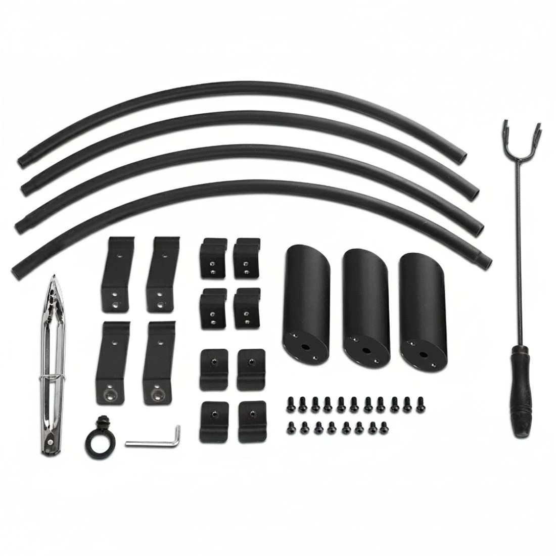 7 Grillz Fire Pit BBQ Grill 76cm - Black, 7 of 7