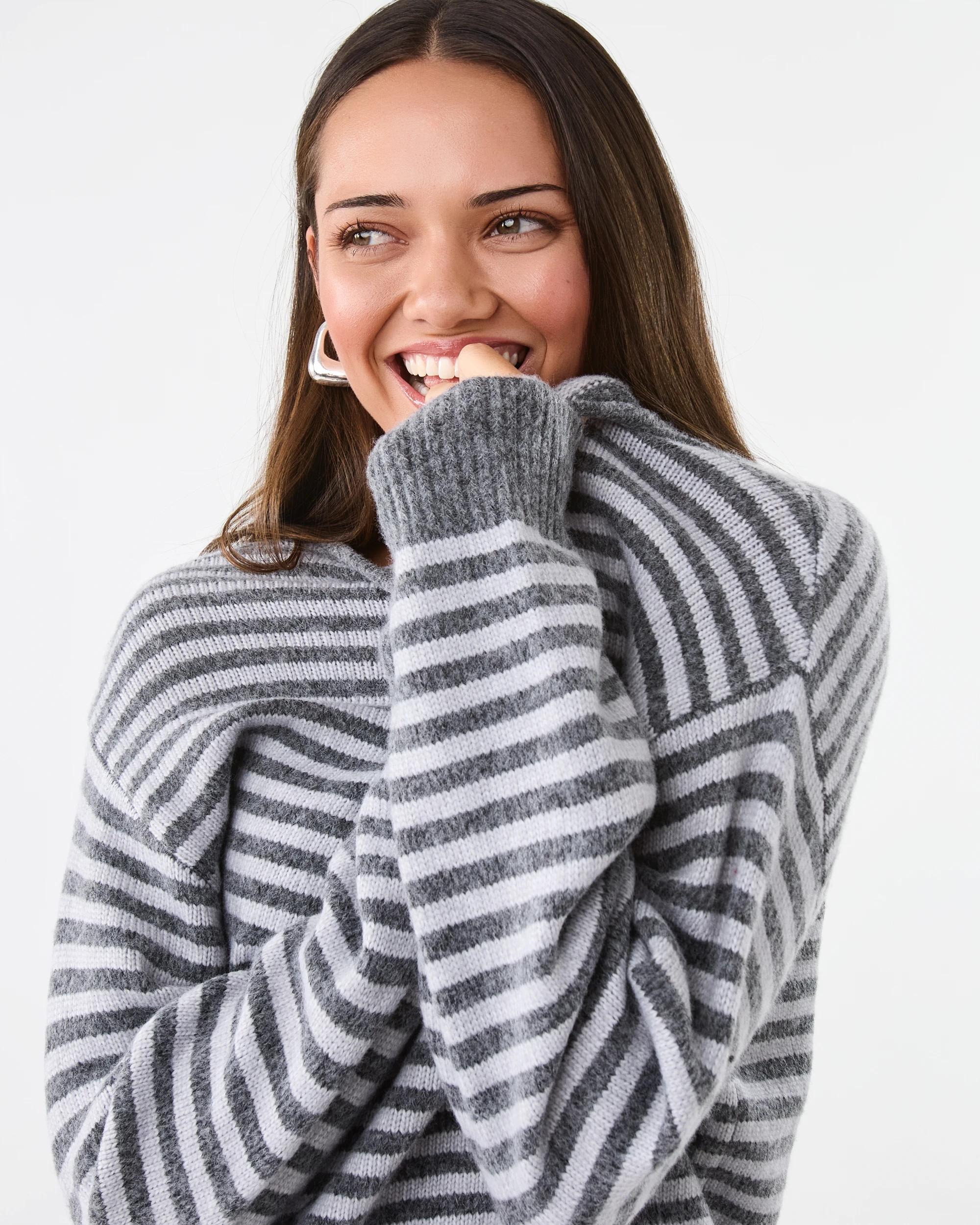 5 Boat Neck Knit Jumper Grey Stp, 5 of 7