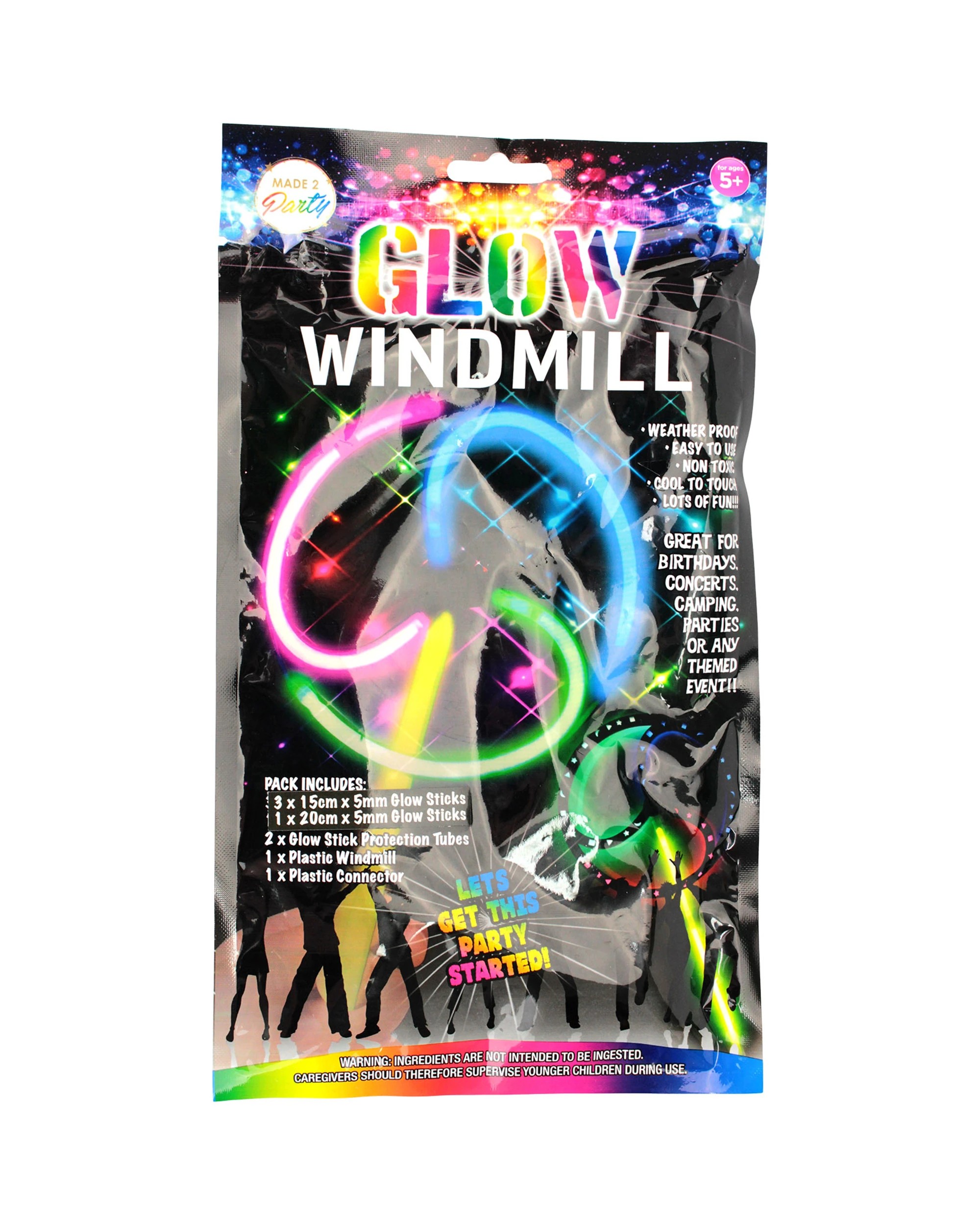 4 Durmaz Glow Windmill Wand - Assorted, 4 of 5