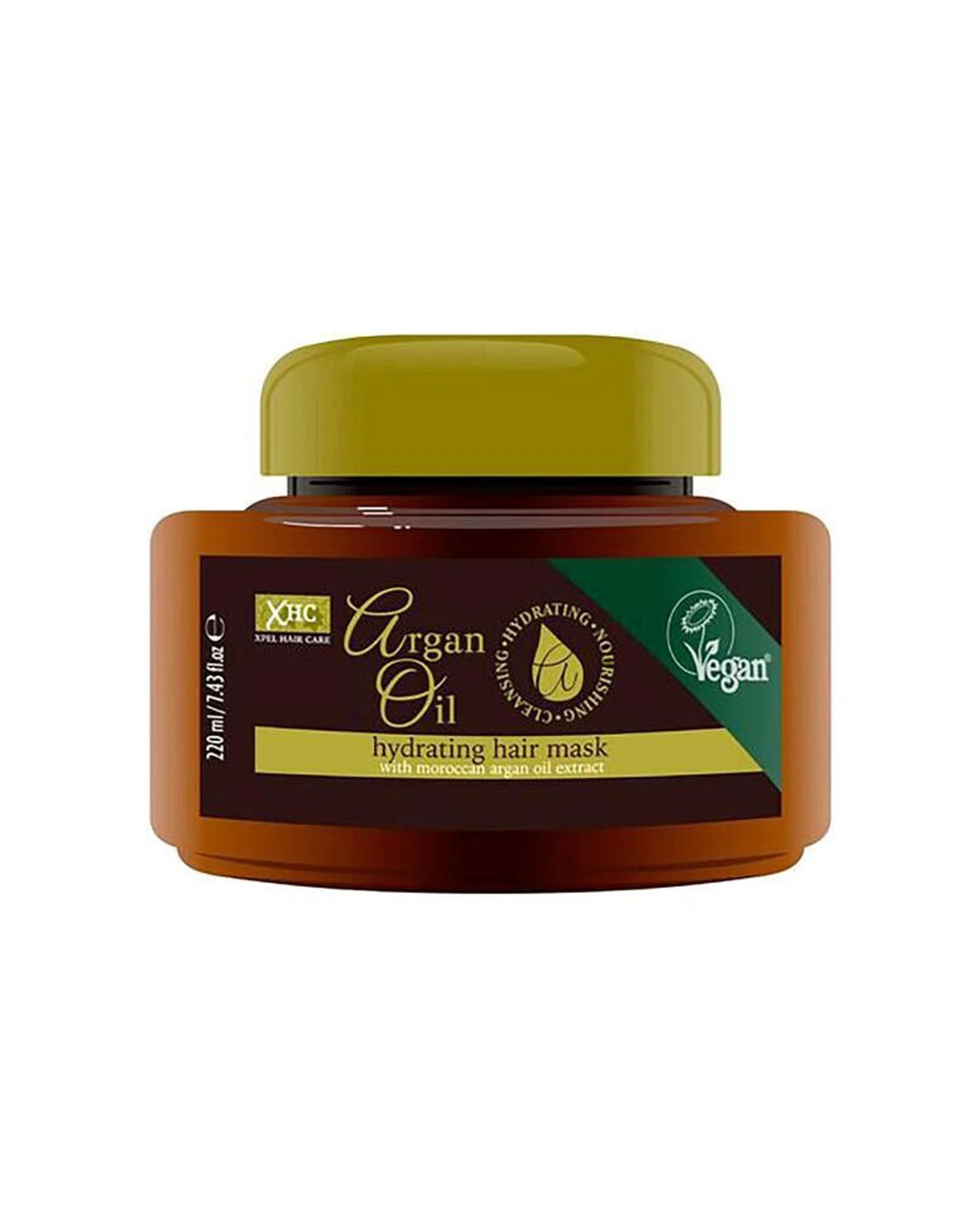 2 XHC 6PK Argan Oil Hydrating Cleansing Hair Mask For All Hair Types 220ml - Brown, 2 of 3