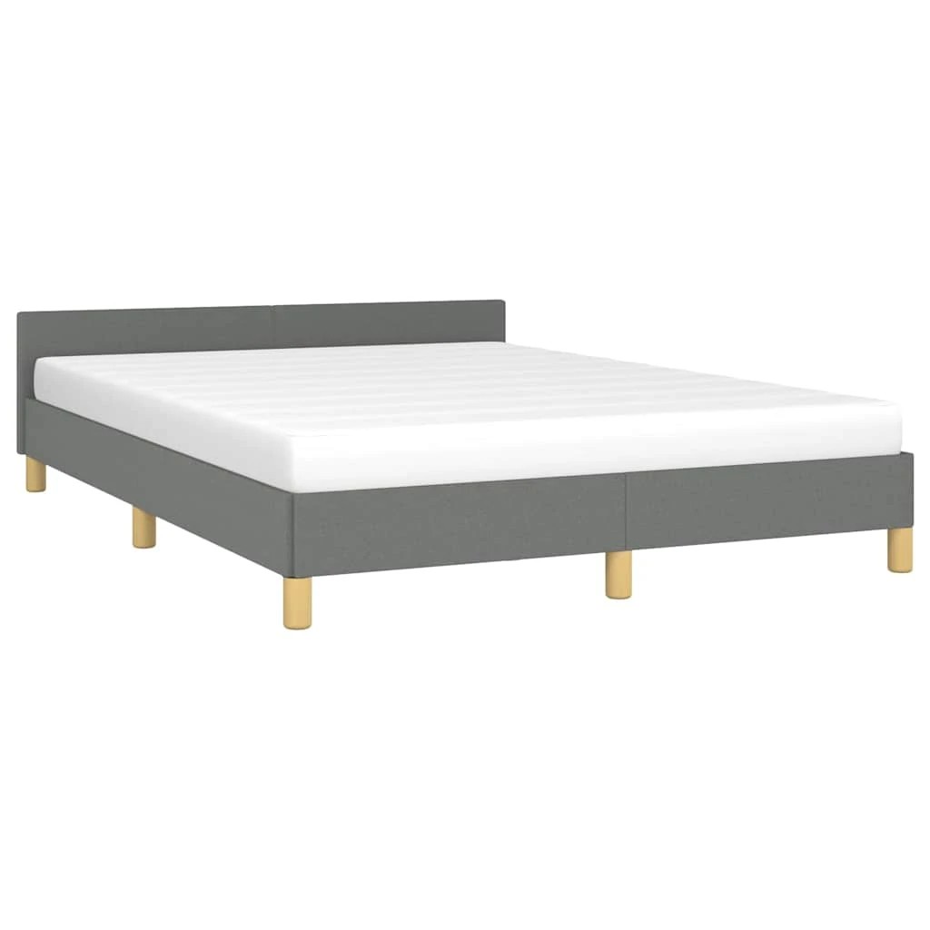 4 Vidaxl Bed - Grey, 4 of 9