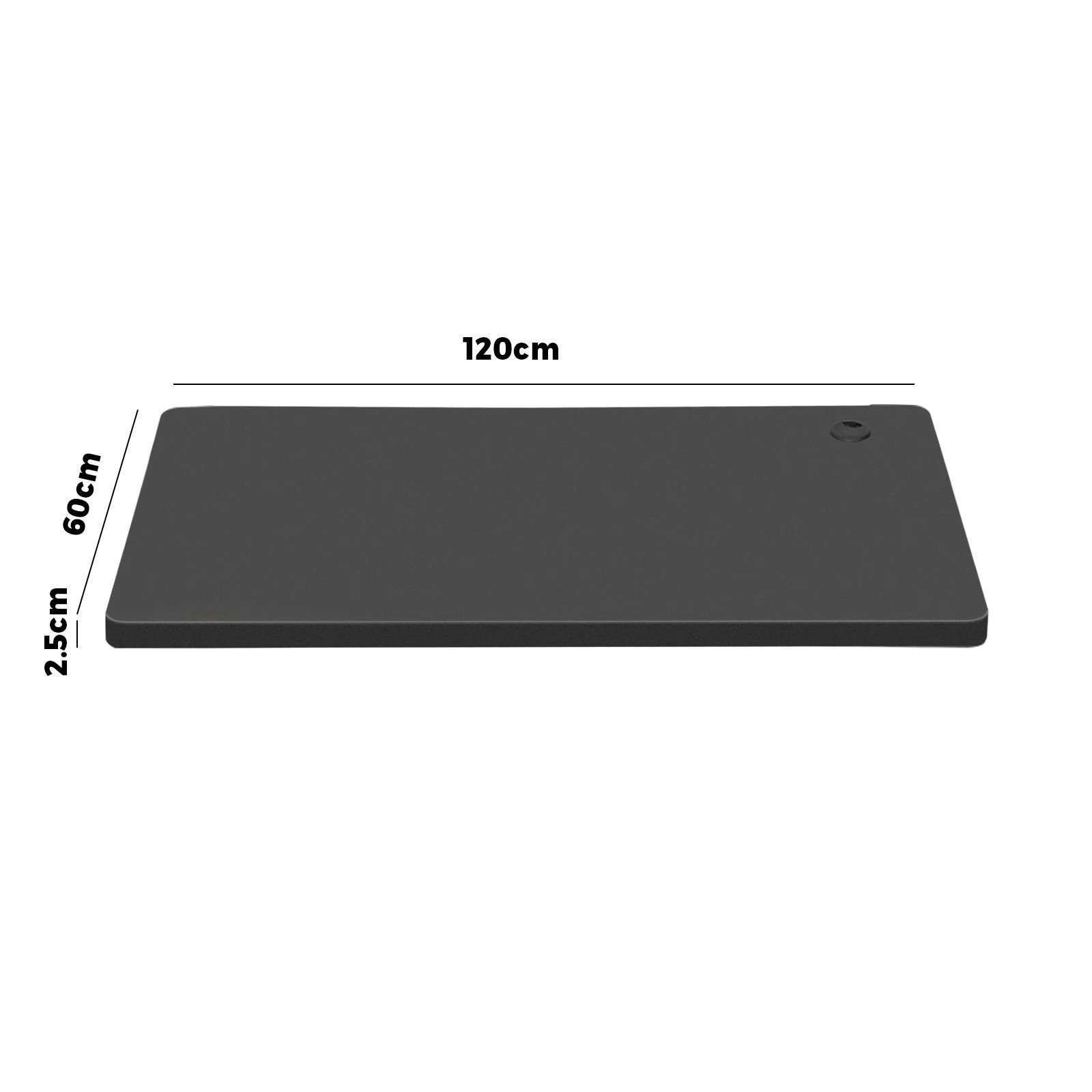 1 Oikiture Standing Desk Board Adjustable Sit Stand Desk Top Computer Table
 - Black, 1 of 8