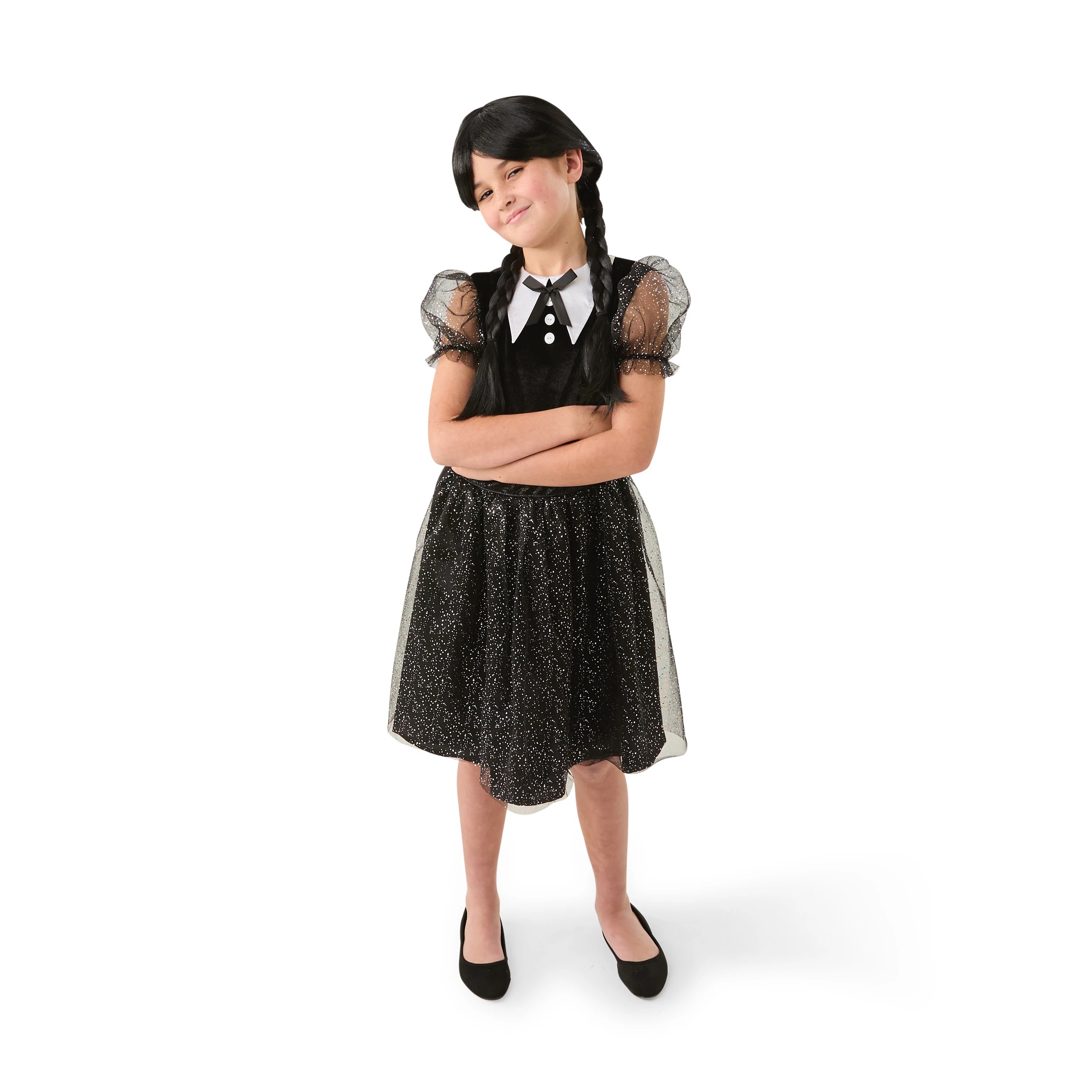 1 2 Piece Horror Girl with Wig Costume - Ages 8+, 1 of 7