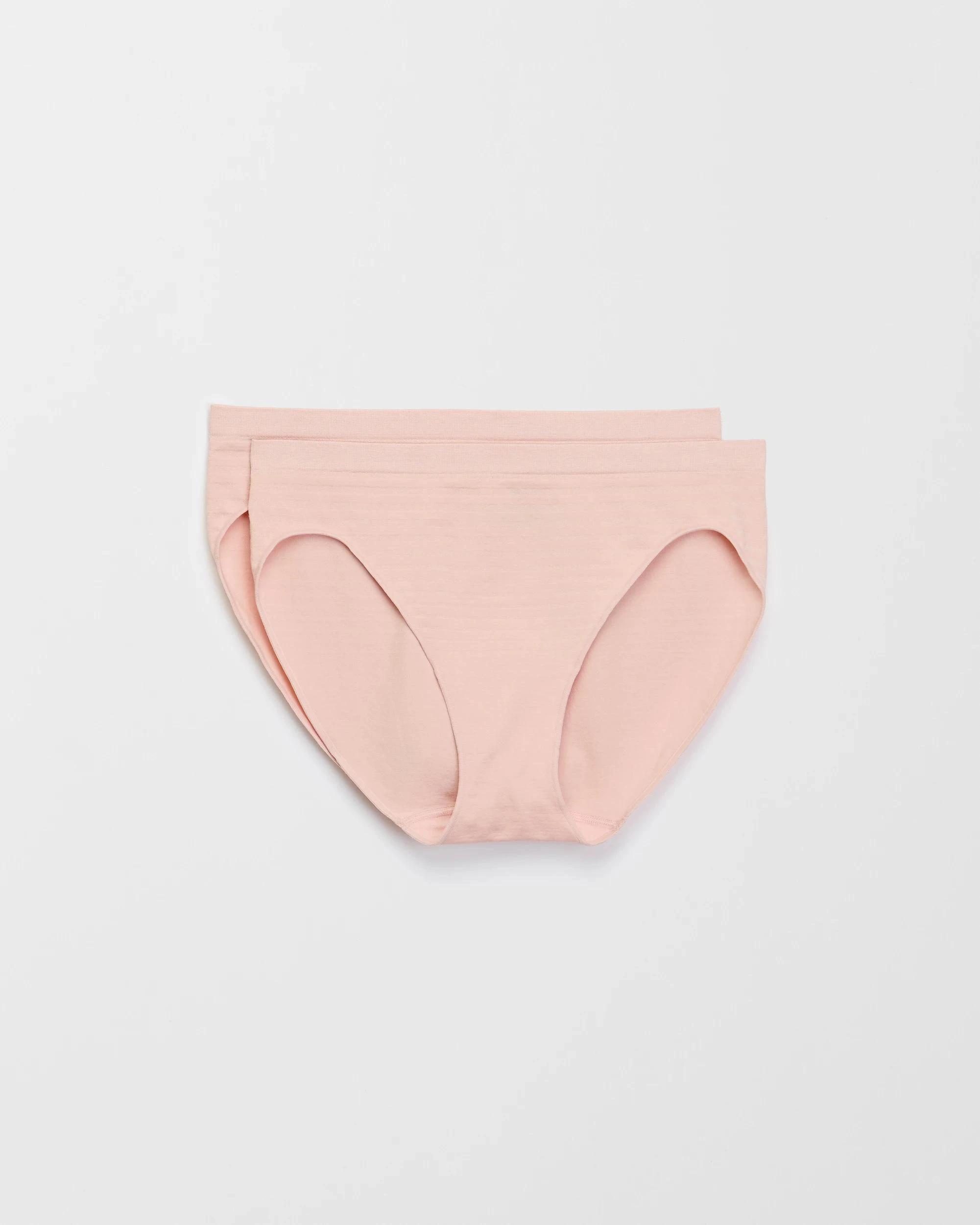 1 Target Womens Seamfree Matte and Shine Bikini Briefs 2 Pack POTPOURRI, 1 of 4