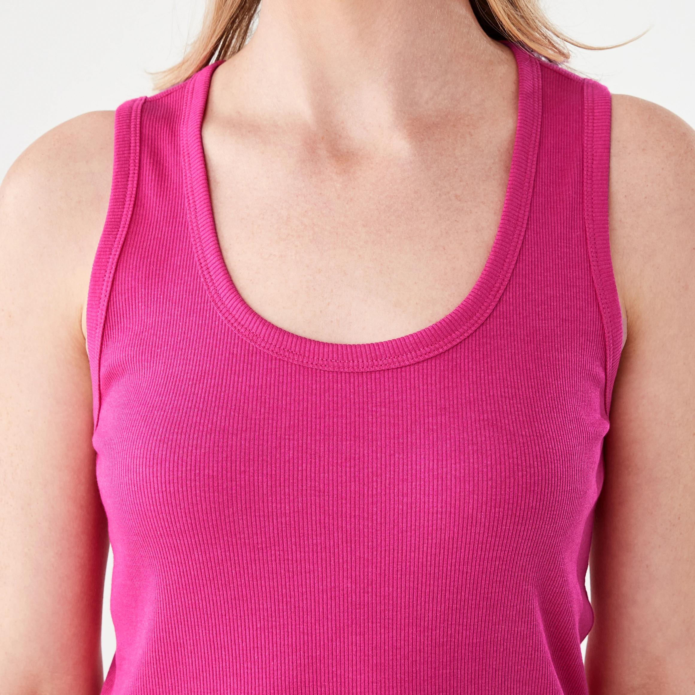 5 Sleeveless Rib Tank BEETROOT PINK, 5 of 5
