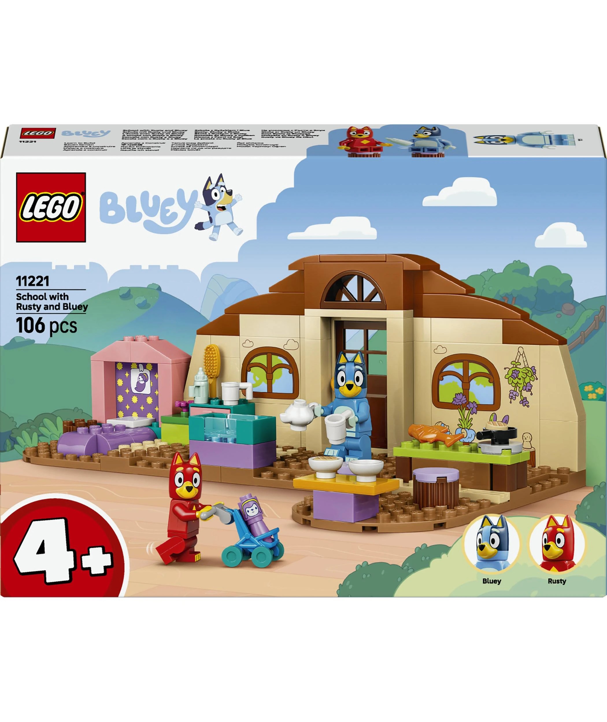 1 LEGO Bluey School with Rusty and Bluey 11221, 1 of 10