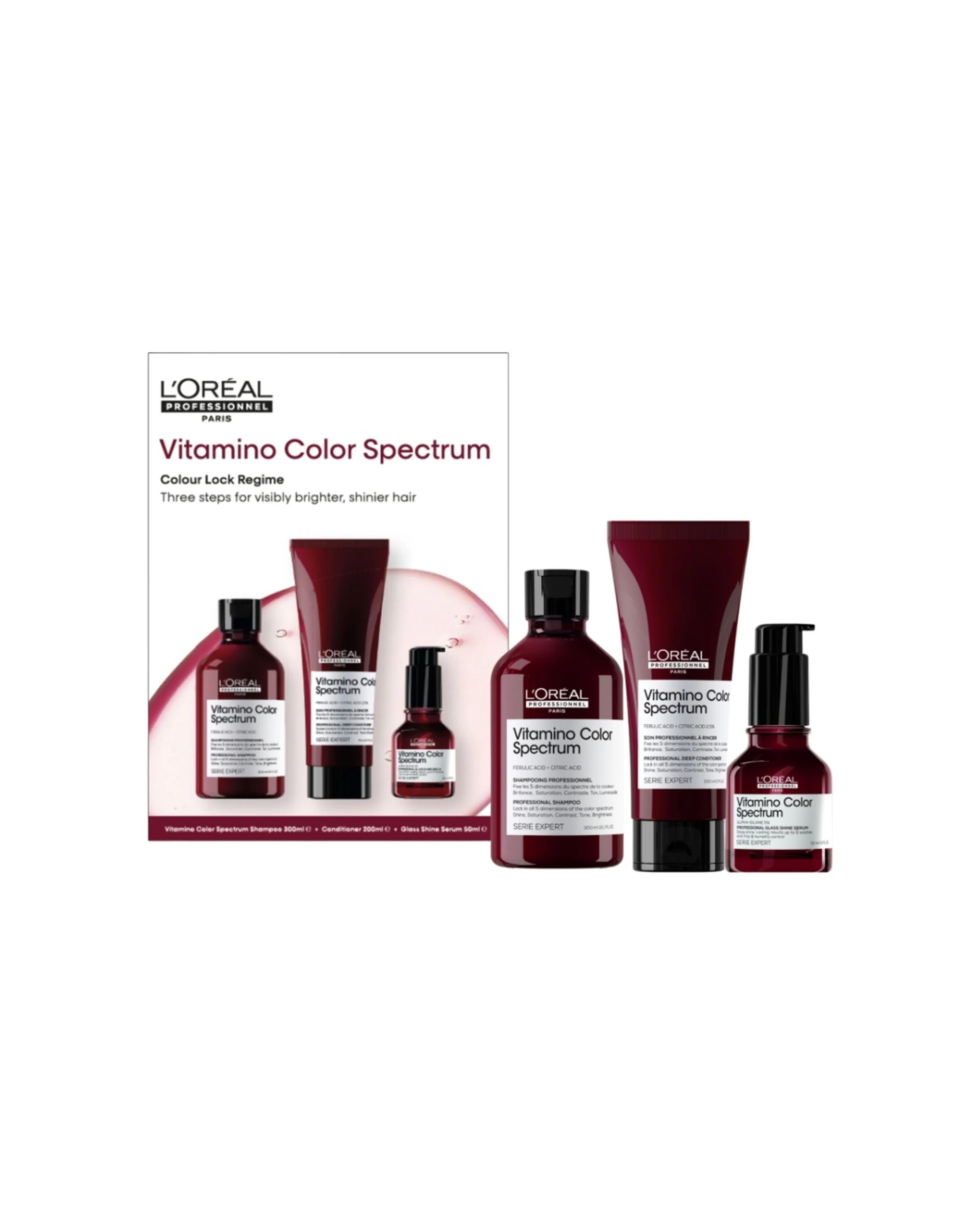 1 L'Oréal Professionnel 3pc Vitamino Colour Spectrum Set For Colour-Treated Hair - Multi, 1 of 1