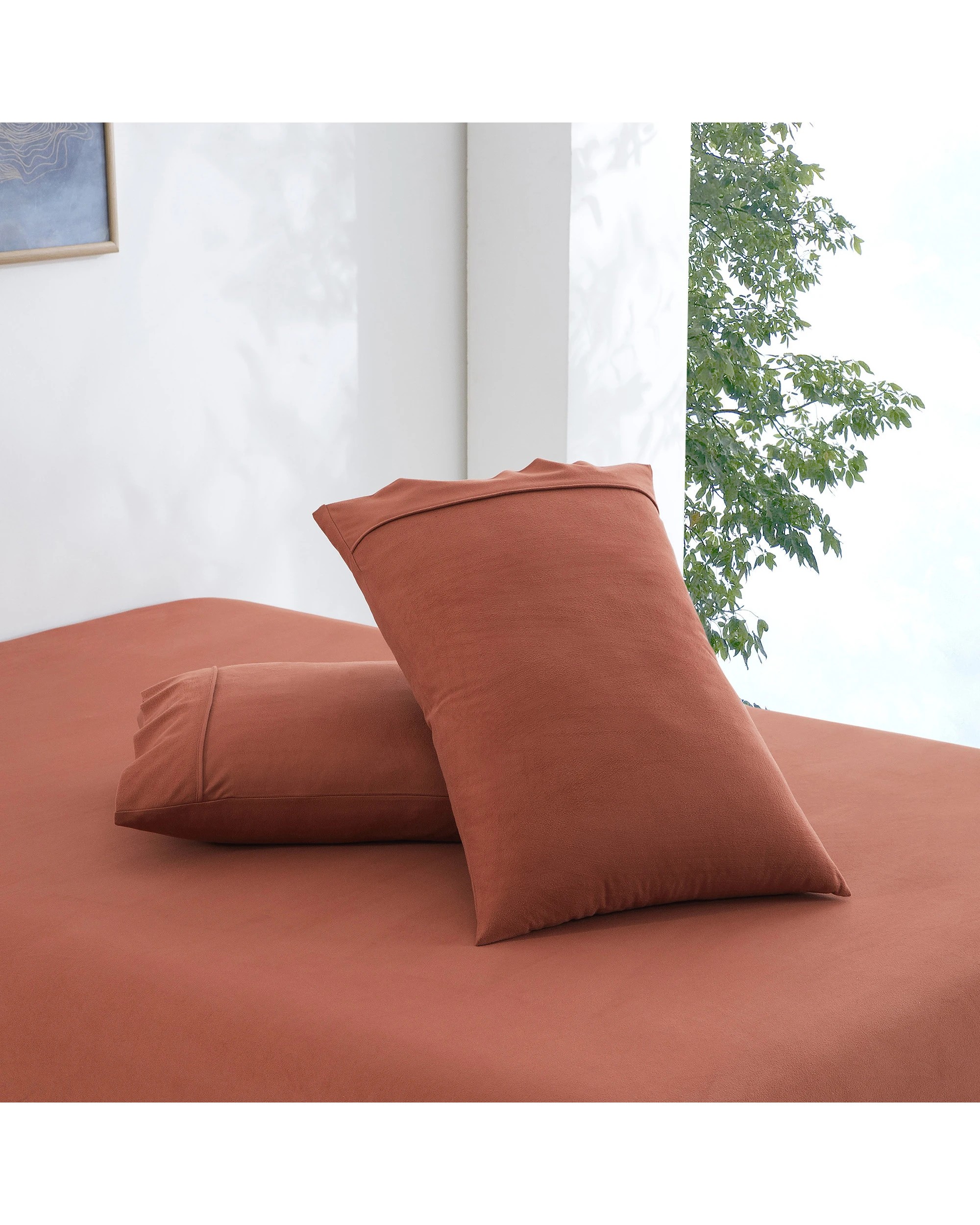 4 Dreamaker Micro Flannel Sheet Set - Single Bed - Sienna, 4 of 9