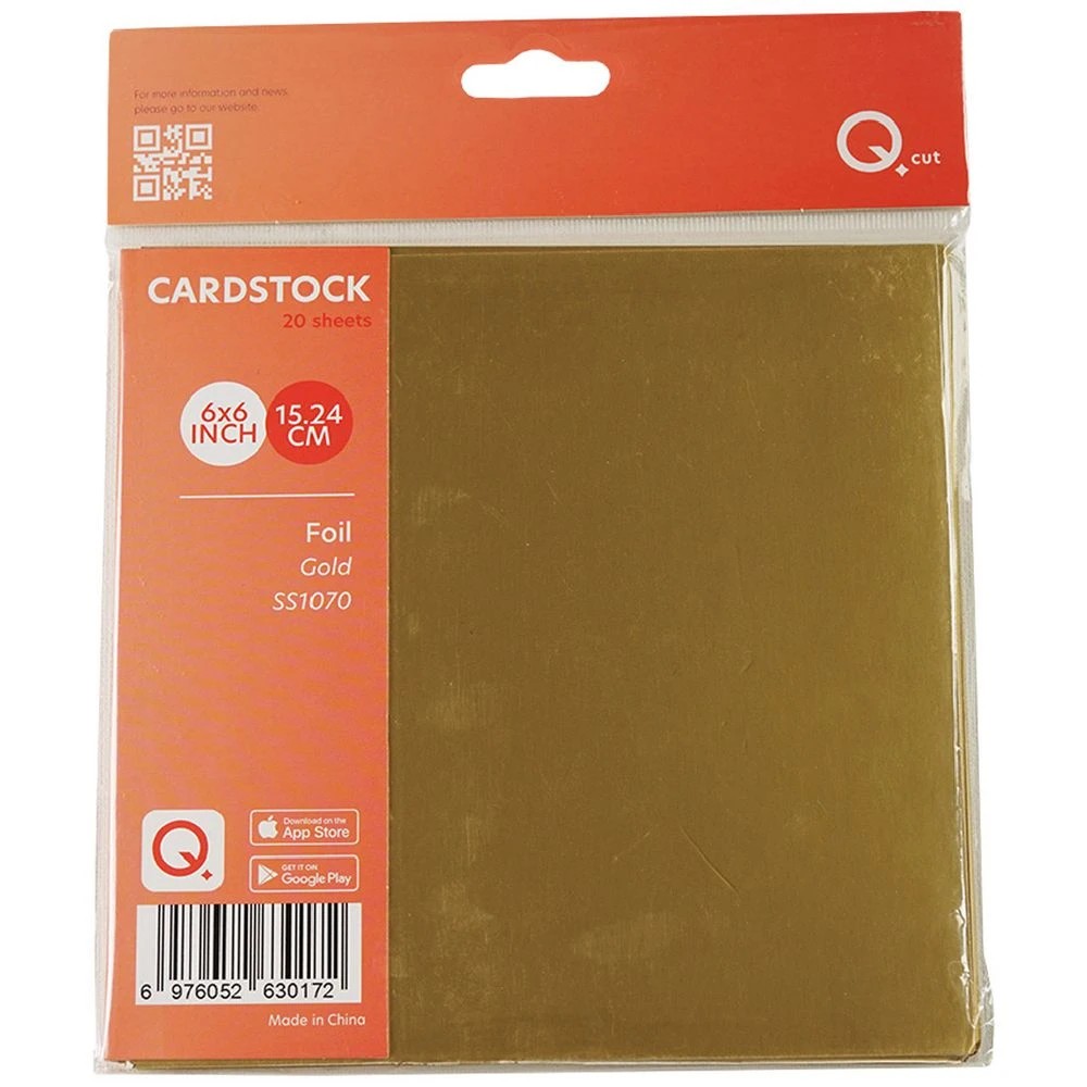 1 Qcut Specialty Cardstock Gold Foil, 1 of 2