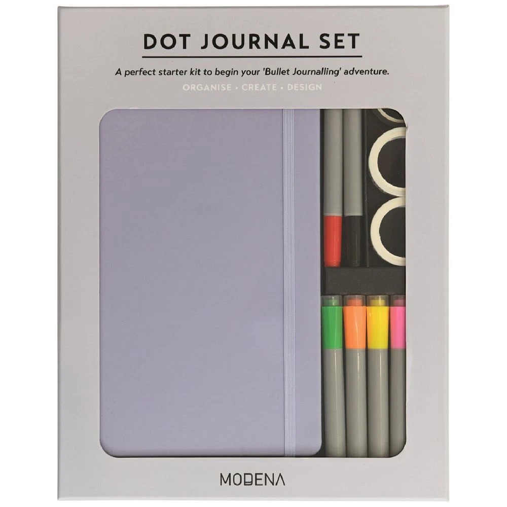 1 Modena A5 Dot Journal Set Lilac, 1 of 7