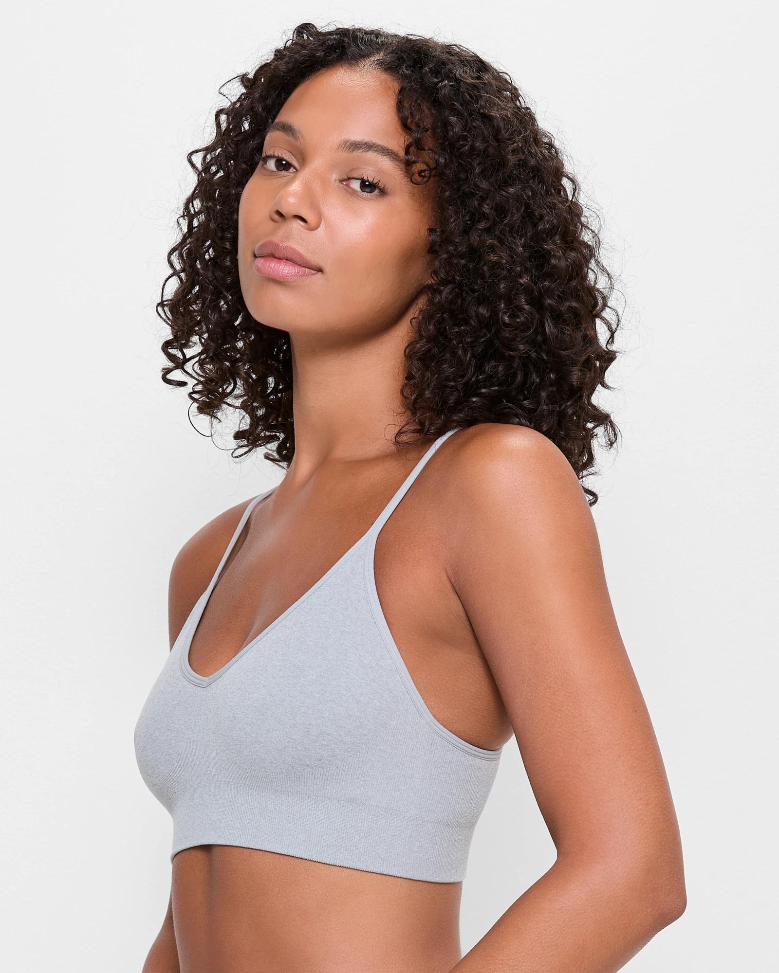 2 Target Seamfree Low Impact Sports Crop Top GREY MARLE, 2 of 3