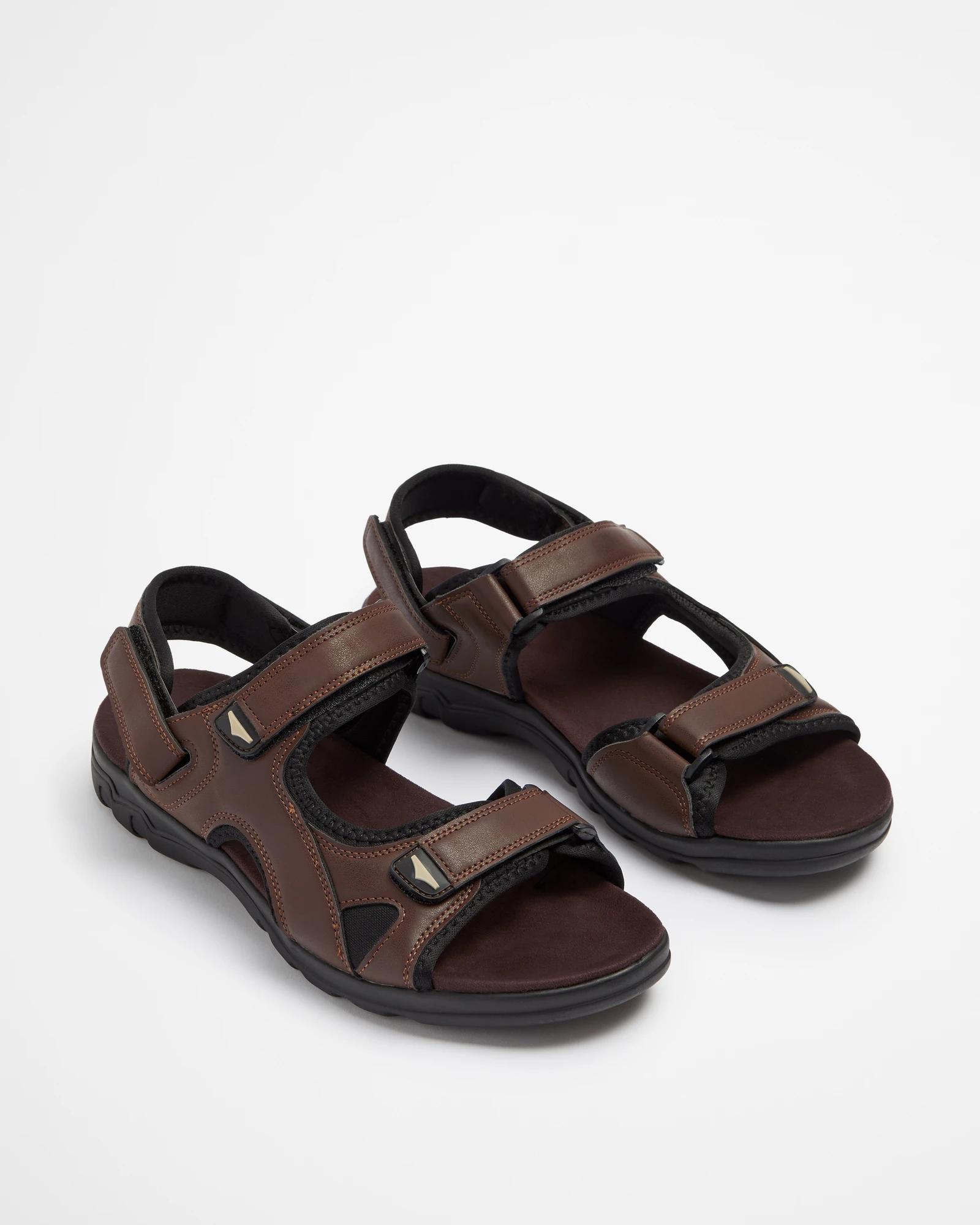 2 Target Mens Comfort Sandals BROWN, 2 of 3