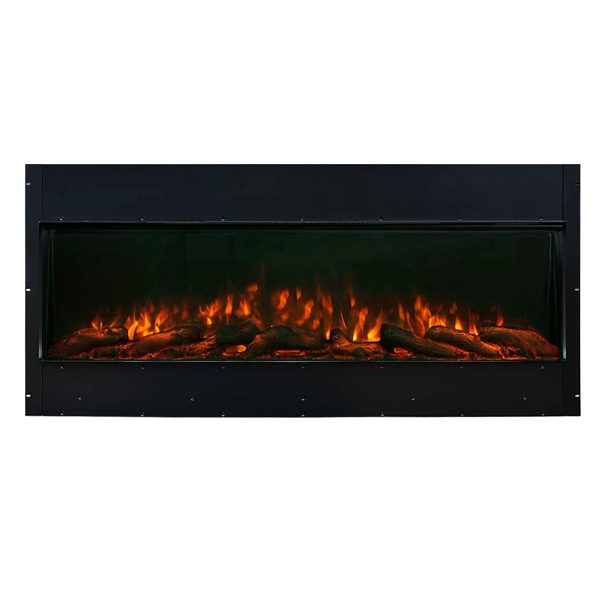 1 Moda Living Aristo 50 inch Electric Fireplace - Frameless - Black, 1 of 10