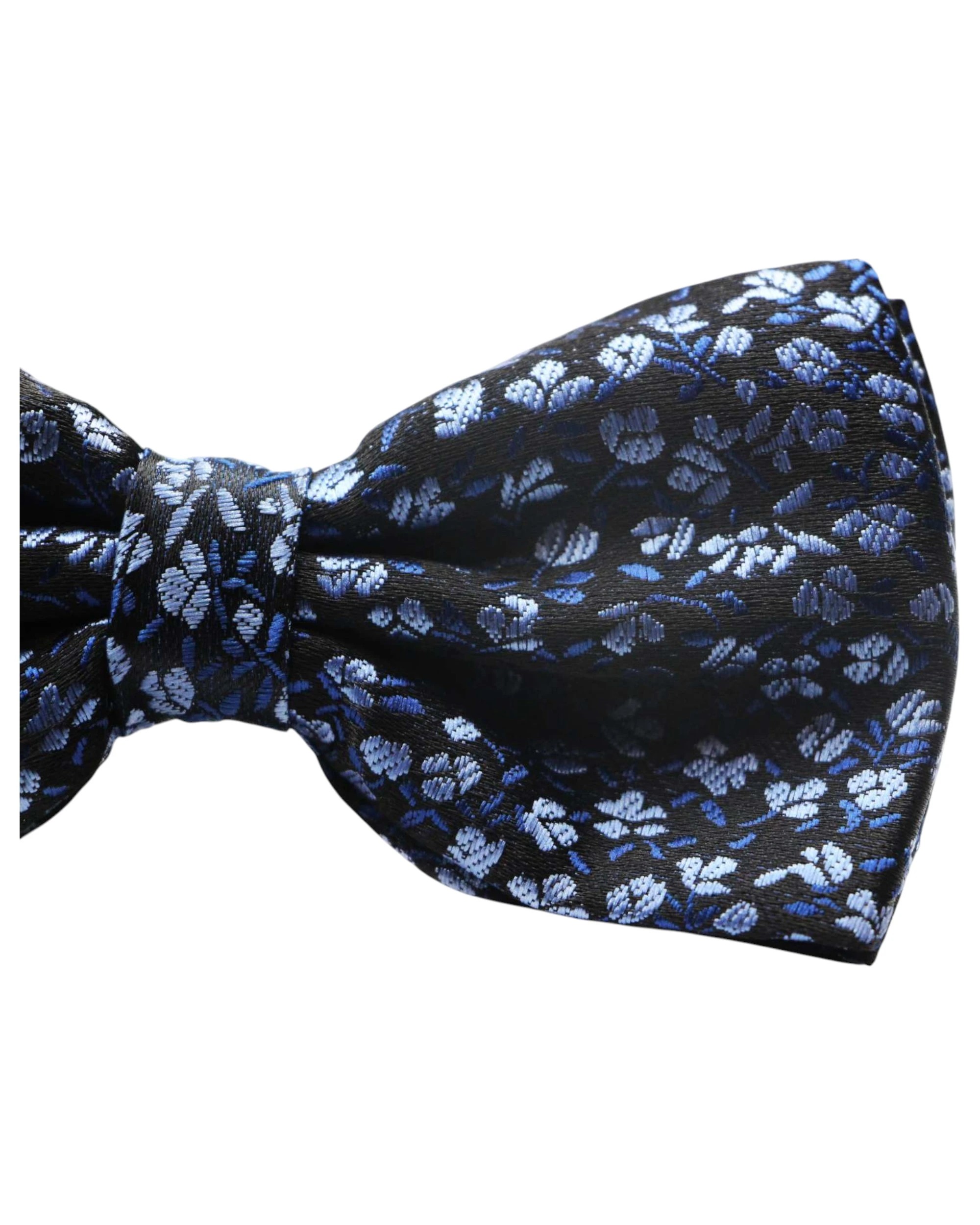 3 Zasel Mens Blue Floral Patterned Bow Tie - Multi, 3 of 4