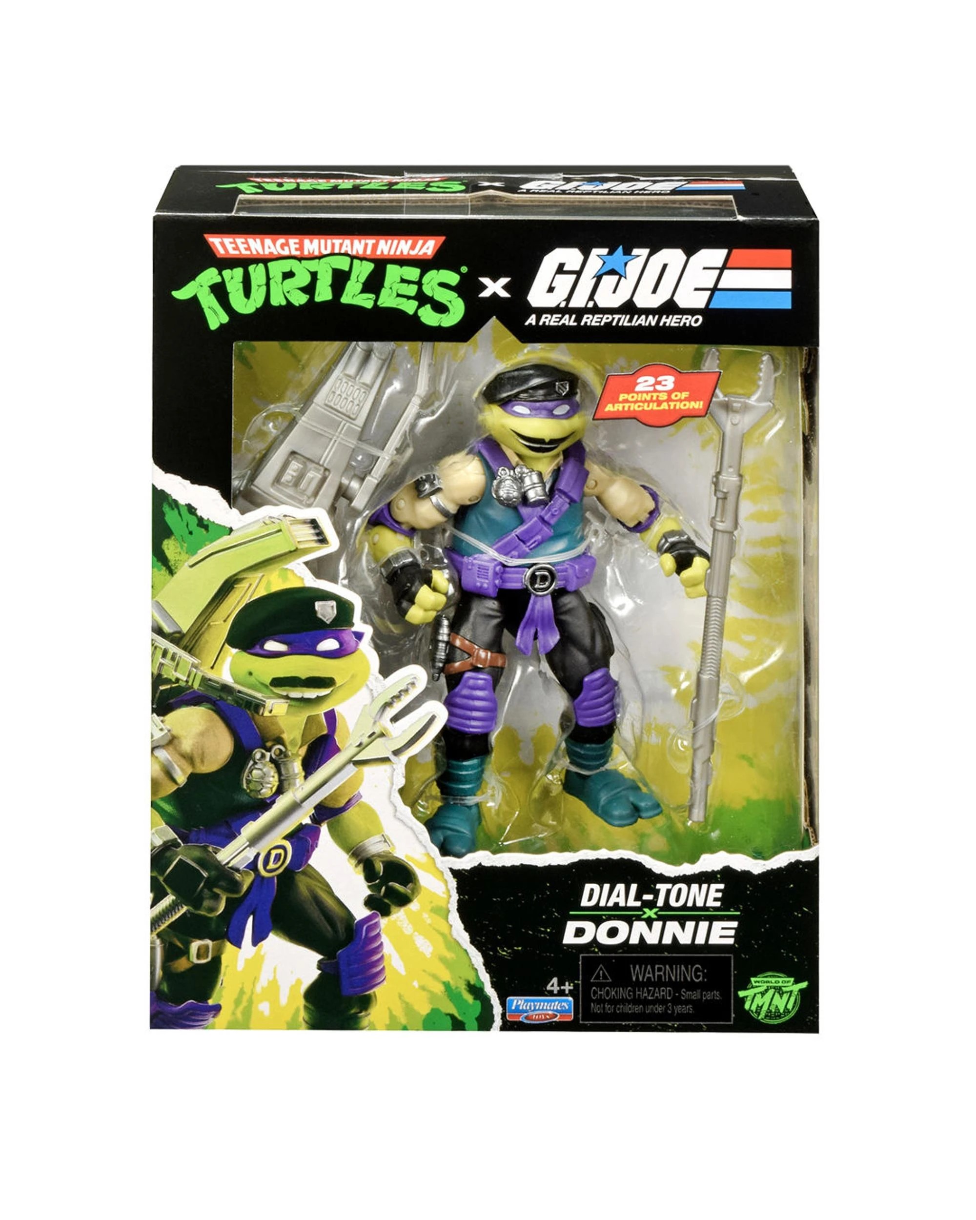 1 Teenage Mutant Ninja Turtles x G.I. Joe Dial-Tone x Donnie Action Figure, 1 of 3