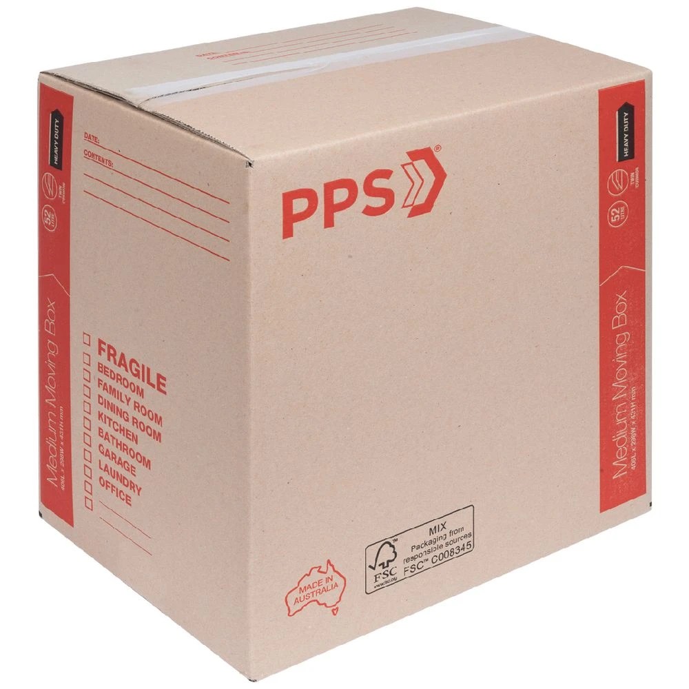 1 PPS Heavy Duty Moving Box Medium 406 x 298 x 431mm, 1 of 3