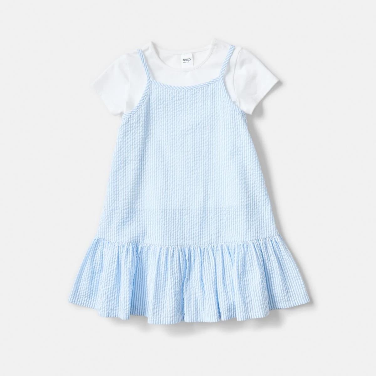 6 2 Piece T-shirt and Dress Set Stripe, 6 of 7