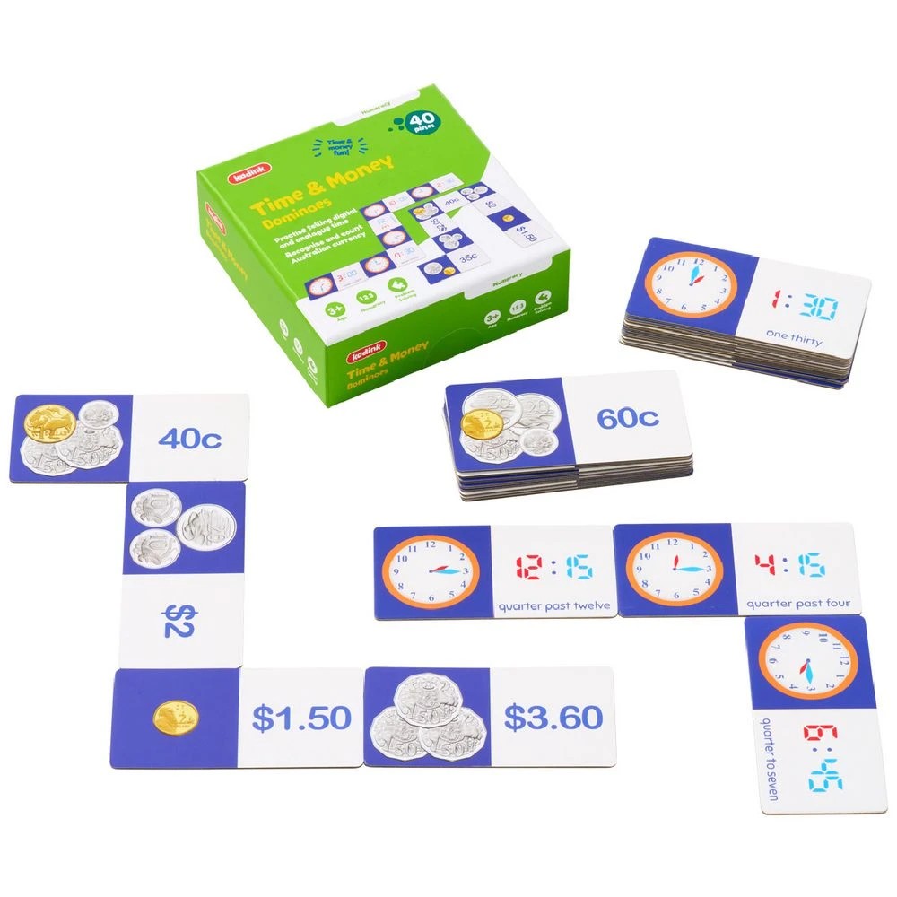 3 Kadink Time and Money Dominoes, 3 of 3