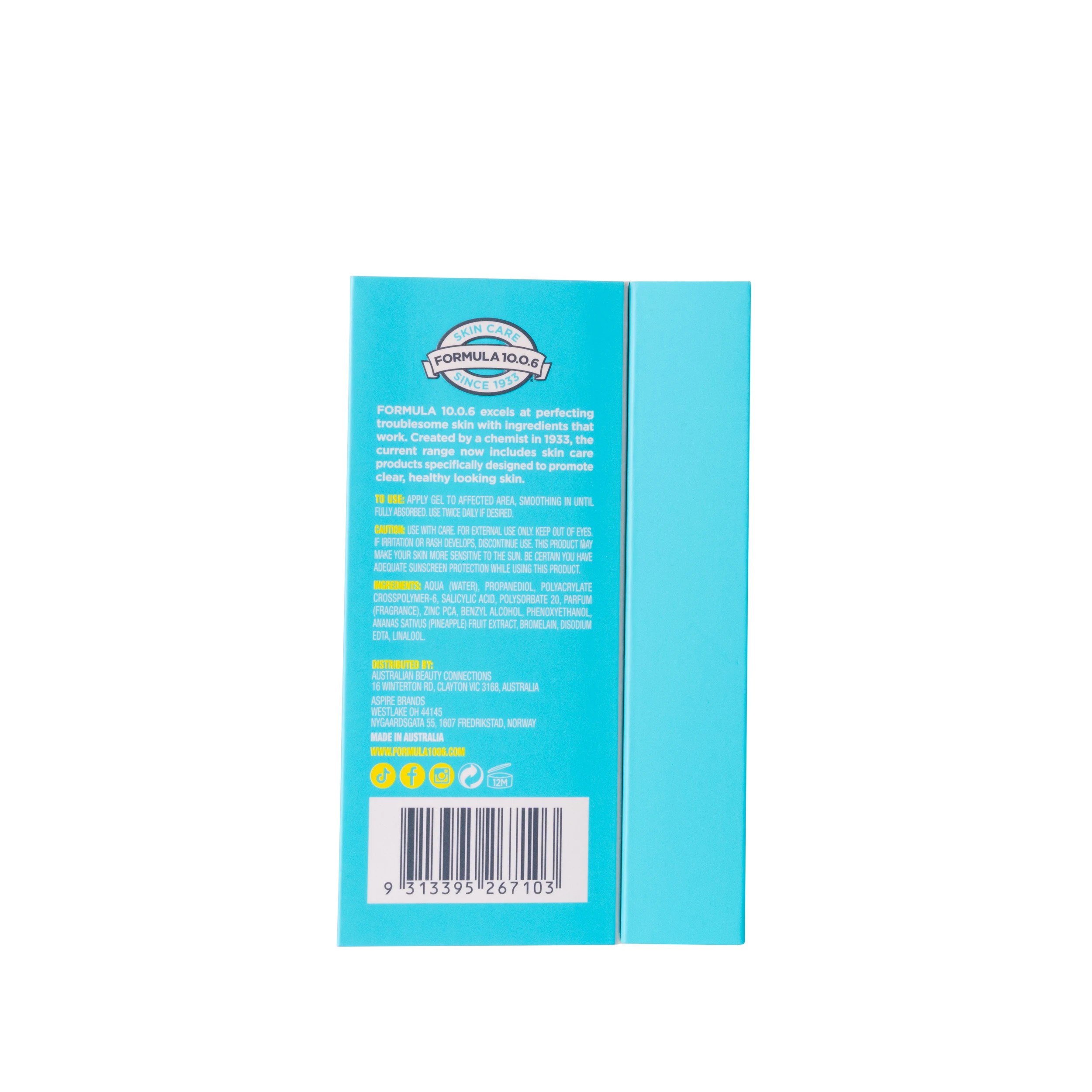 3 Formula 10.0.6 Bye Bye Spot Anti-Blemish Treatment Gel 20ml - Pineapple and Salicylic Acid, 3 of 3