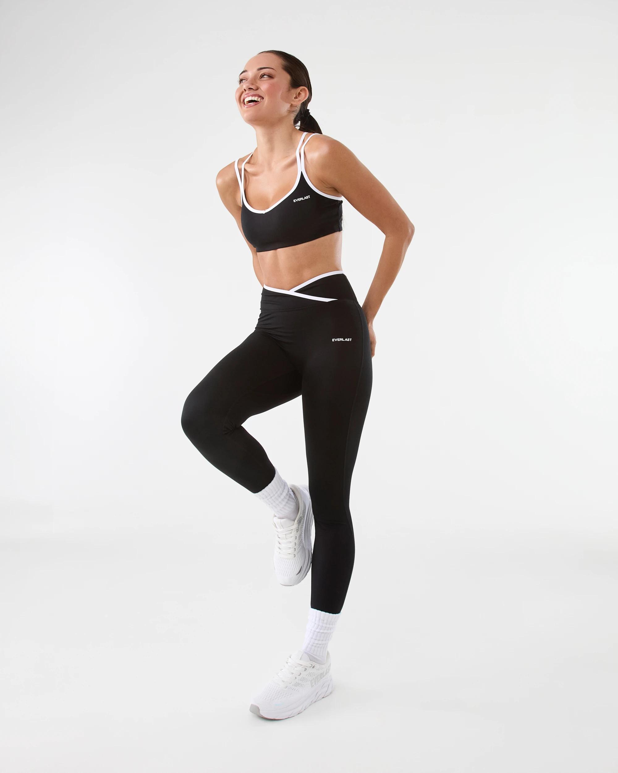 3 Everlast Womens Strappy Sports Bra Black, 3 of 8