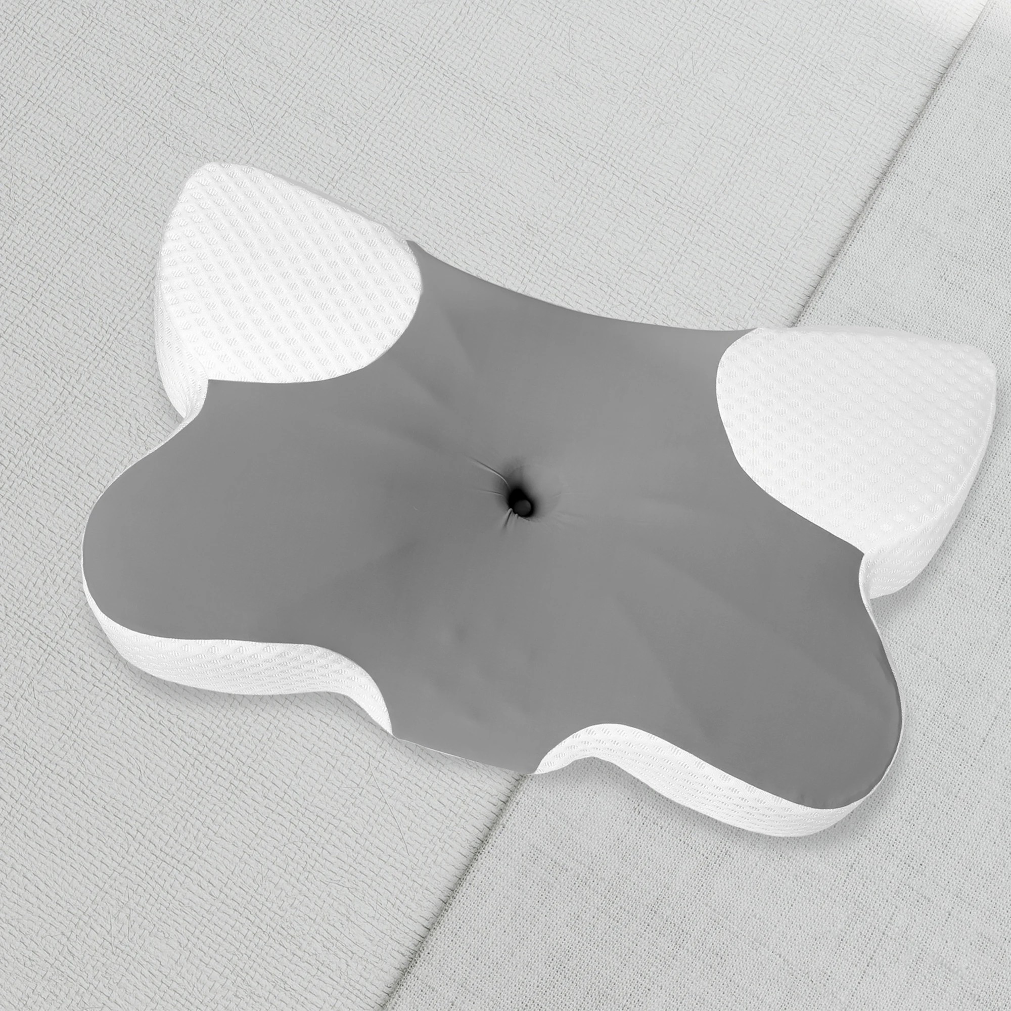 8 DreamZ Memory Foam Pillow Butterfly Contour Neck Support Side Sleepers Grey, 8 of 8