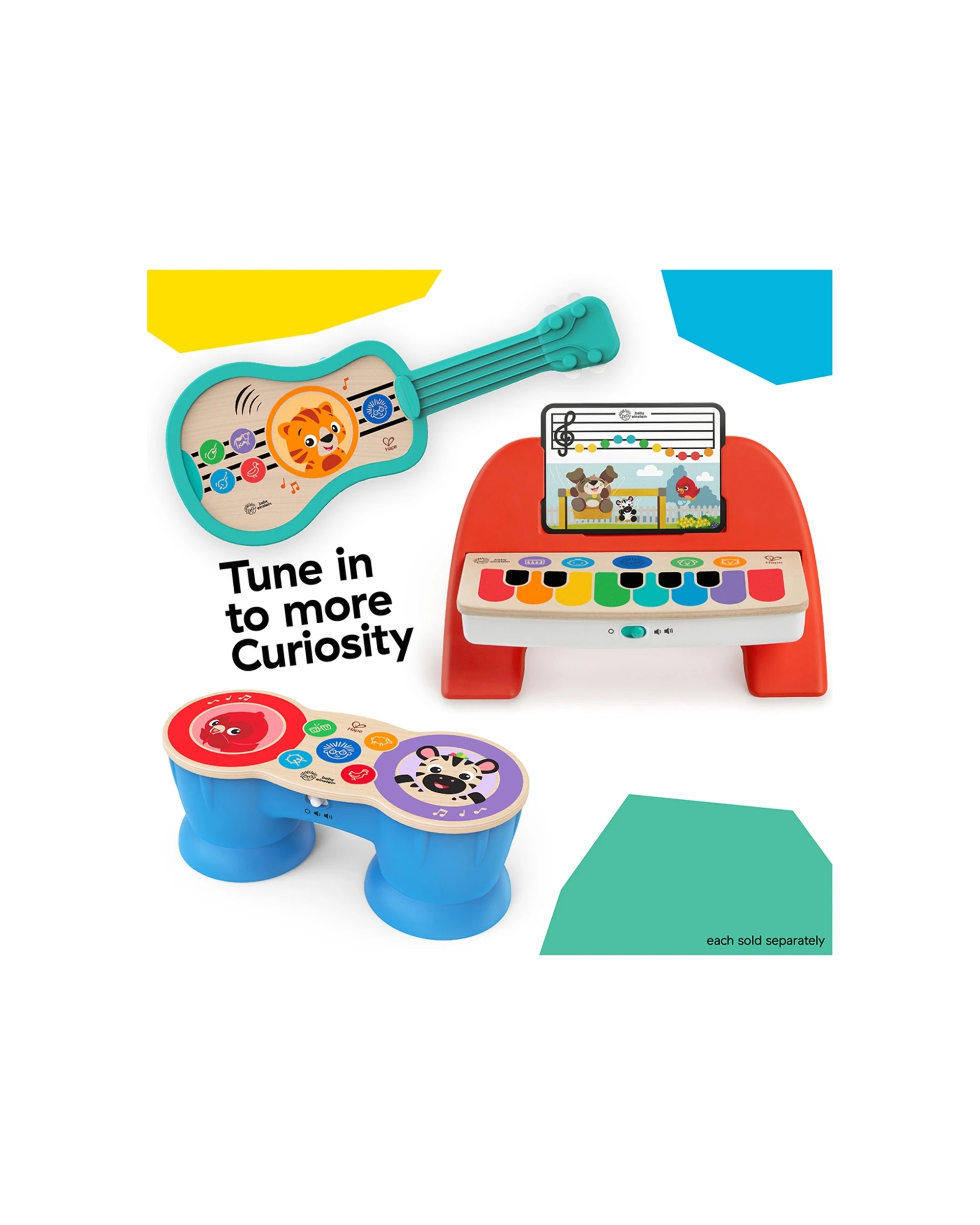 3 Baby Einstein Upbeat Tunes Magic Touch Drum Musical Toy 6 Months Plus - Multi, 3 of 8