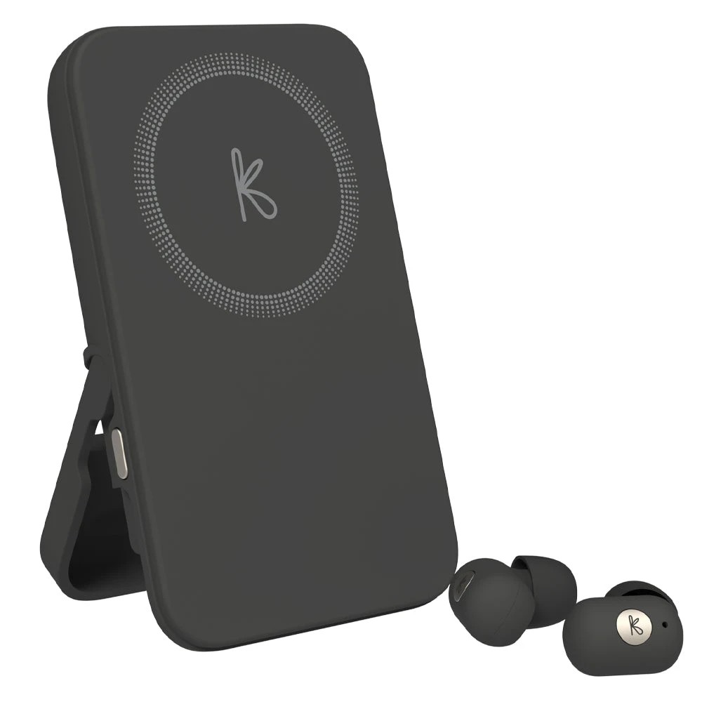 1 Kreafunk Tocharge Go Powerbank + Earbuds - Black - Black, 1 of 5