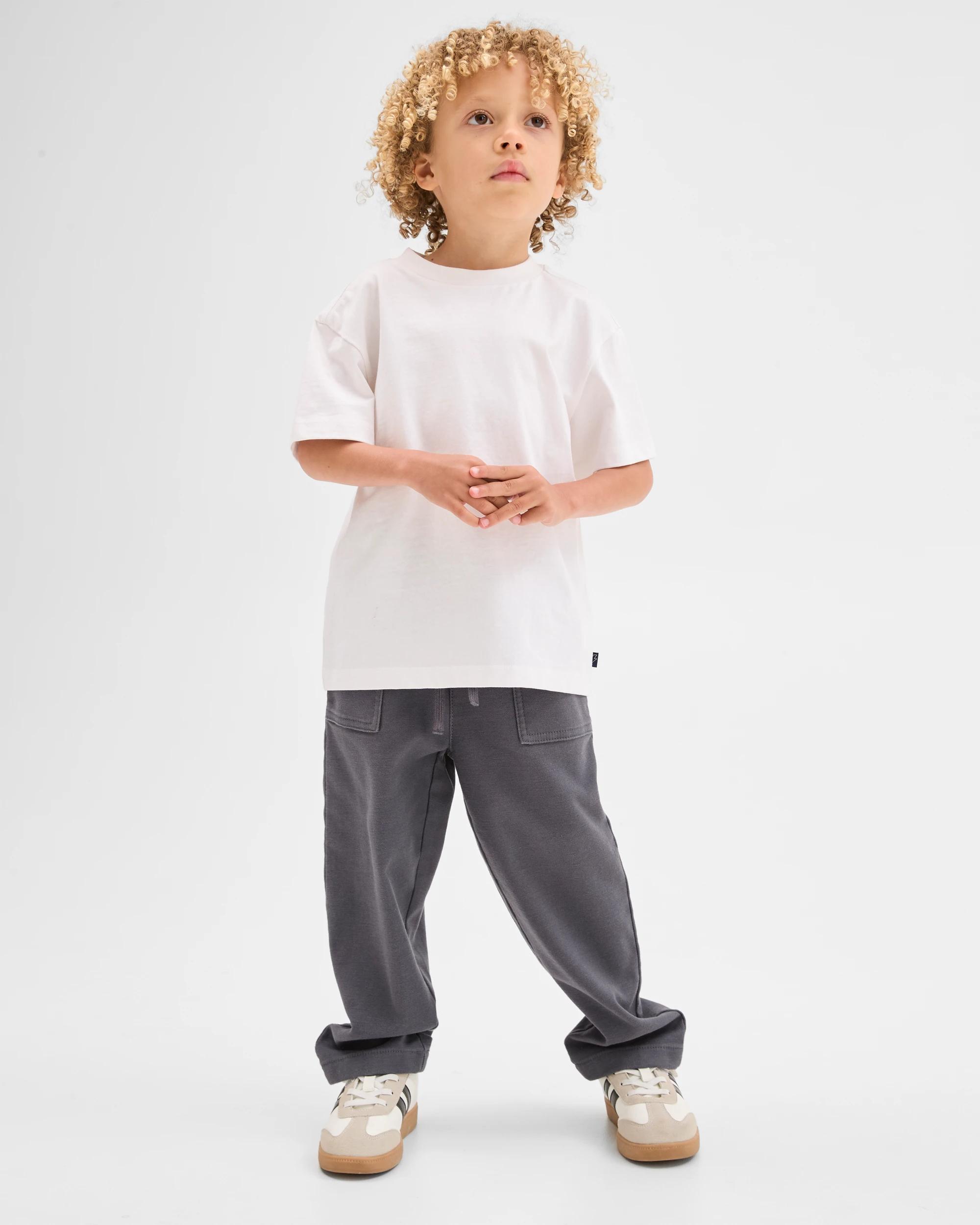 1 Target Kids Australian Cotton Blend Everyday Pants CHARCOAL, 1 of 5
