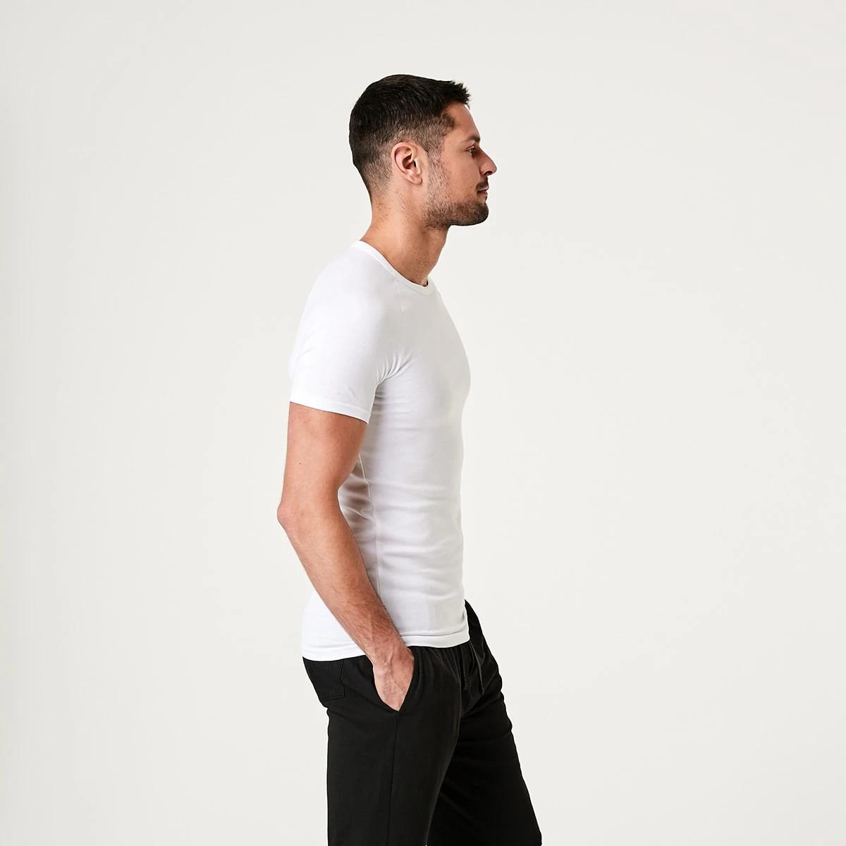 2 2 Pack Raglan Crew Neck T-Shirt WHITE, 2 of 6