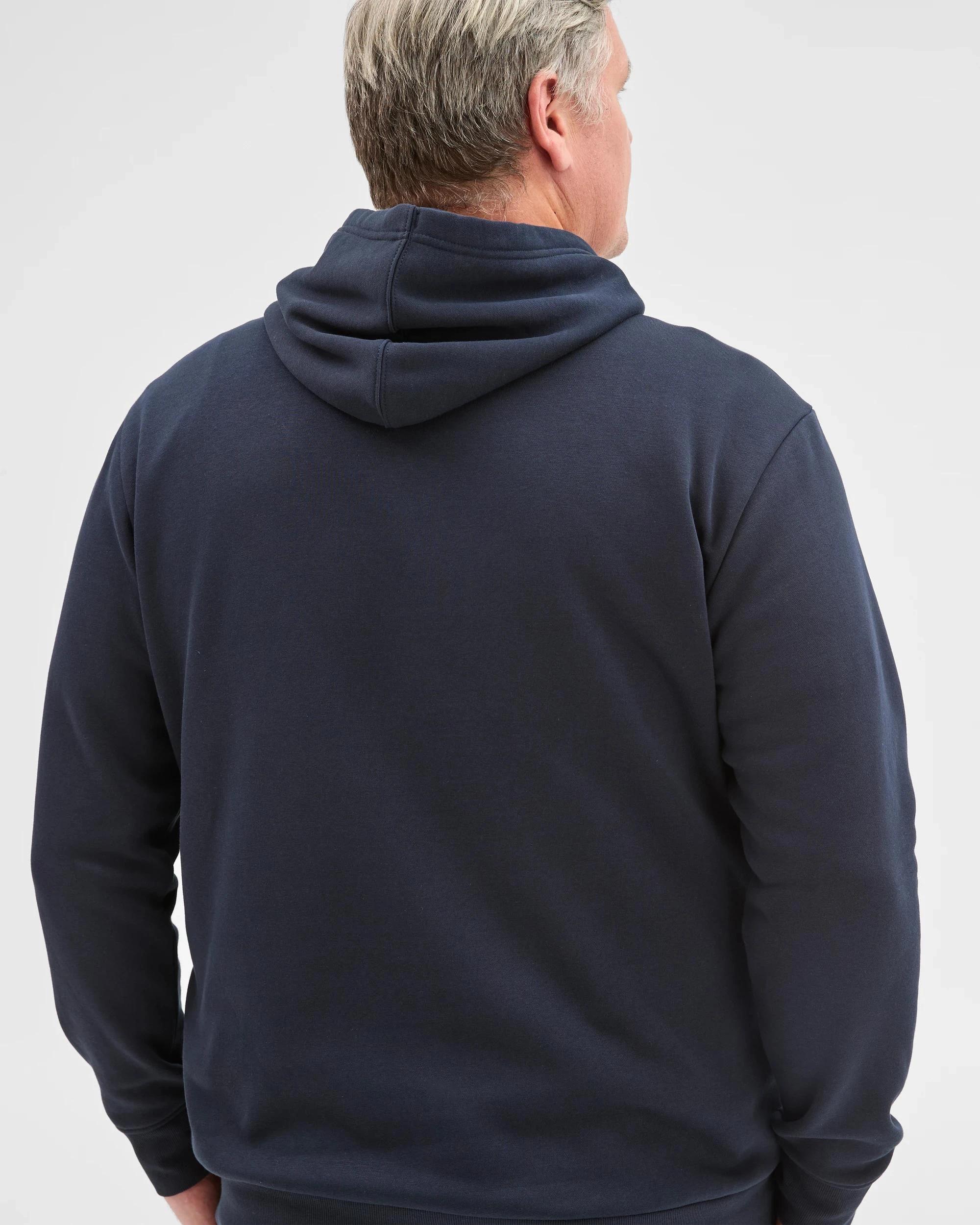 5 Target Man Plus Plus Size Australian Cotton Blend Fleece Popover Jumper NAVY BLUE, 5 of 5