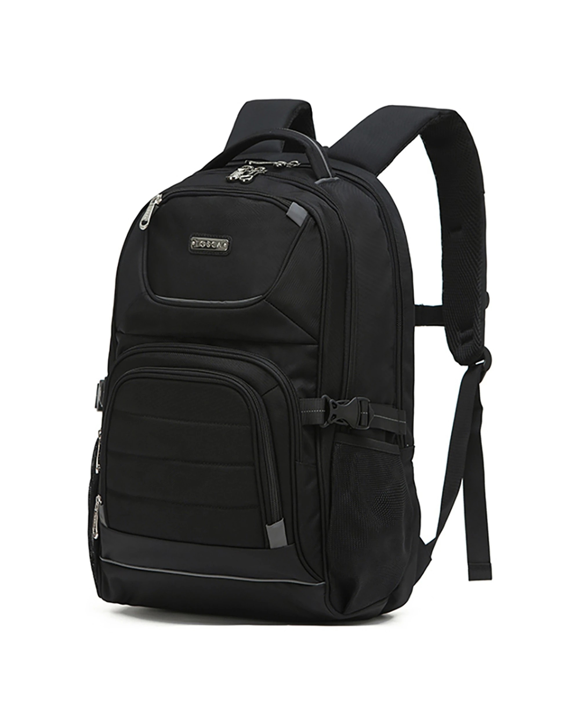 1 Tosca Deluxe 15.6" Laptop Padded Backpack - Black, 1 of 3
