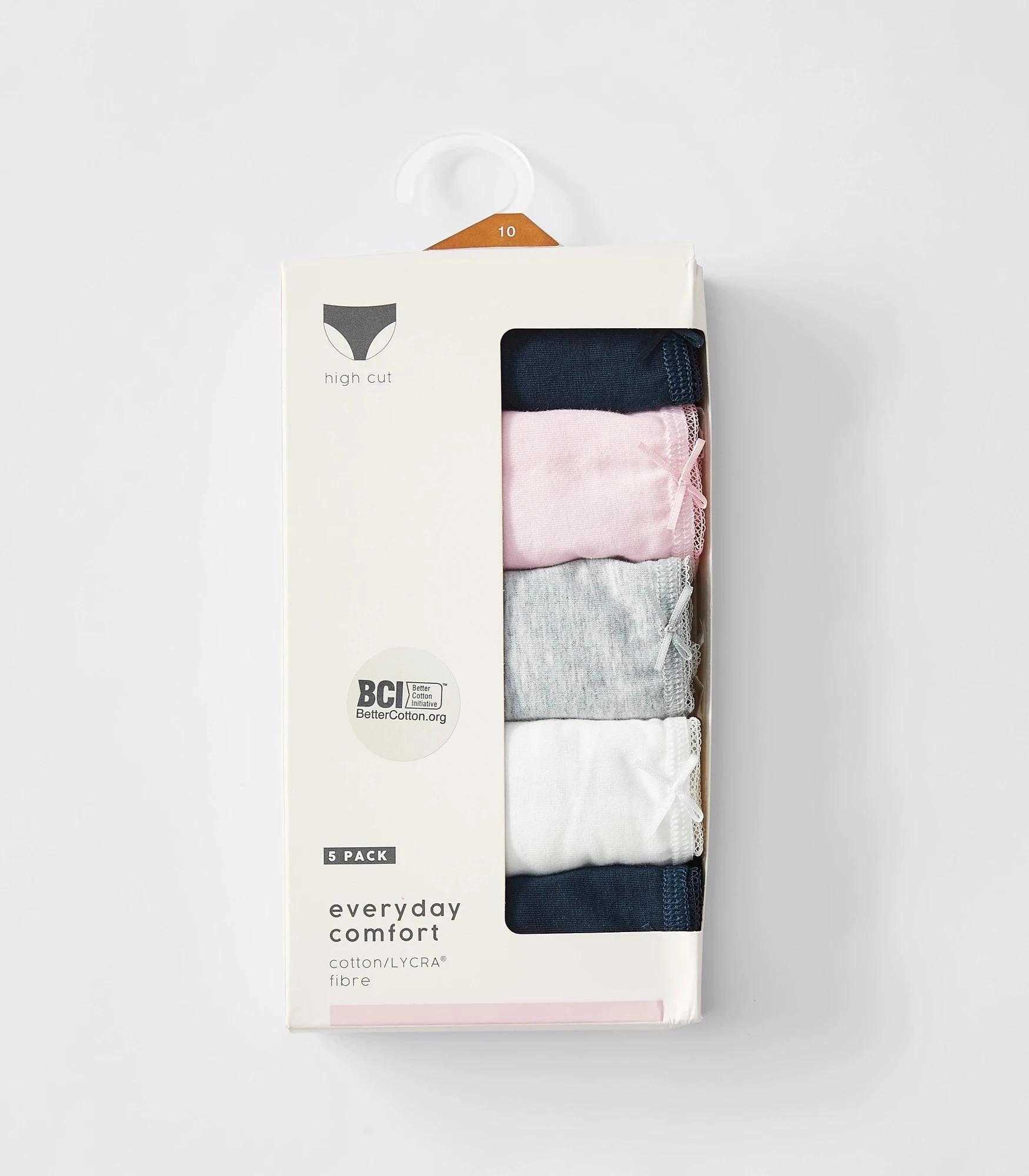 3 Target Women's Cotton/Elastane High Cut Briefs 5 Pack MULTI, 3 of 10