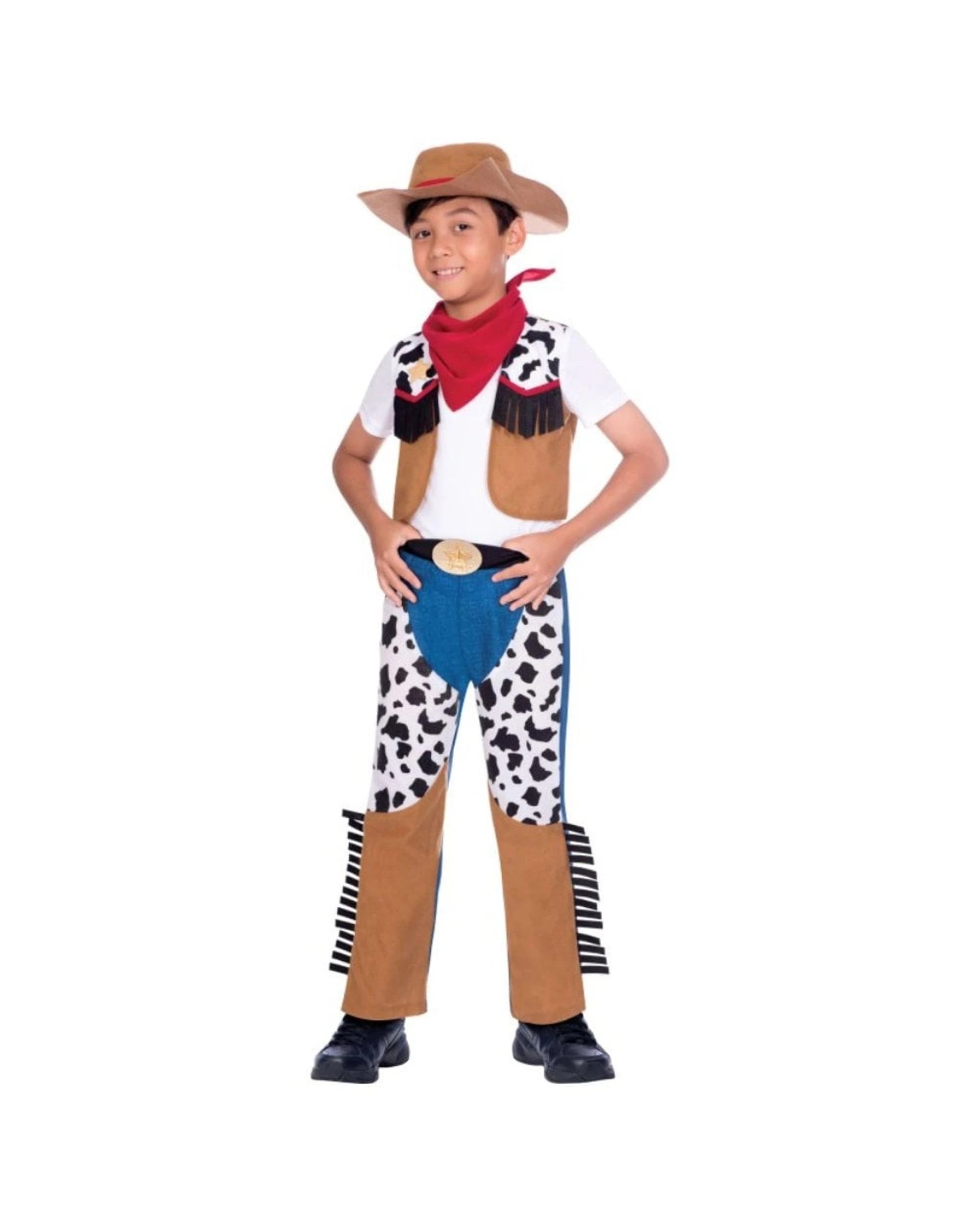1 Cowboy Child Costume Size 4-6 Years, 1 of 1