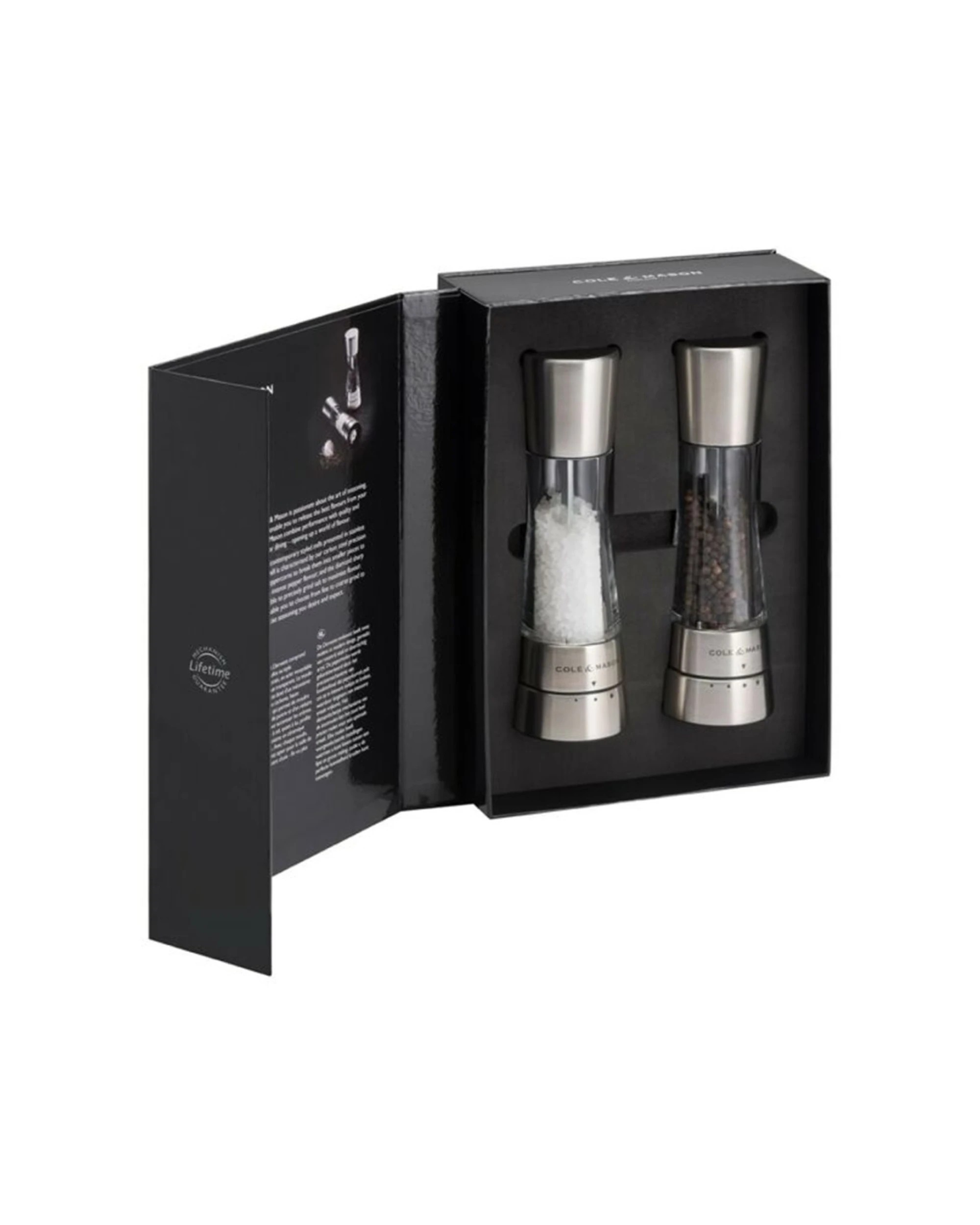 3 Cole & Mason 2pc Derwent Stainless Steel Salt & Pepper Grinder Set - Silver, 3 of 4